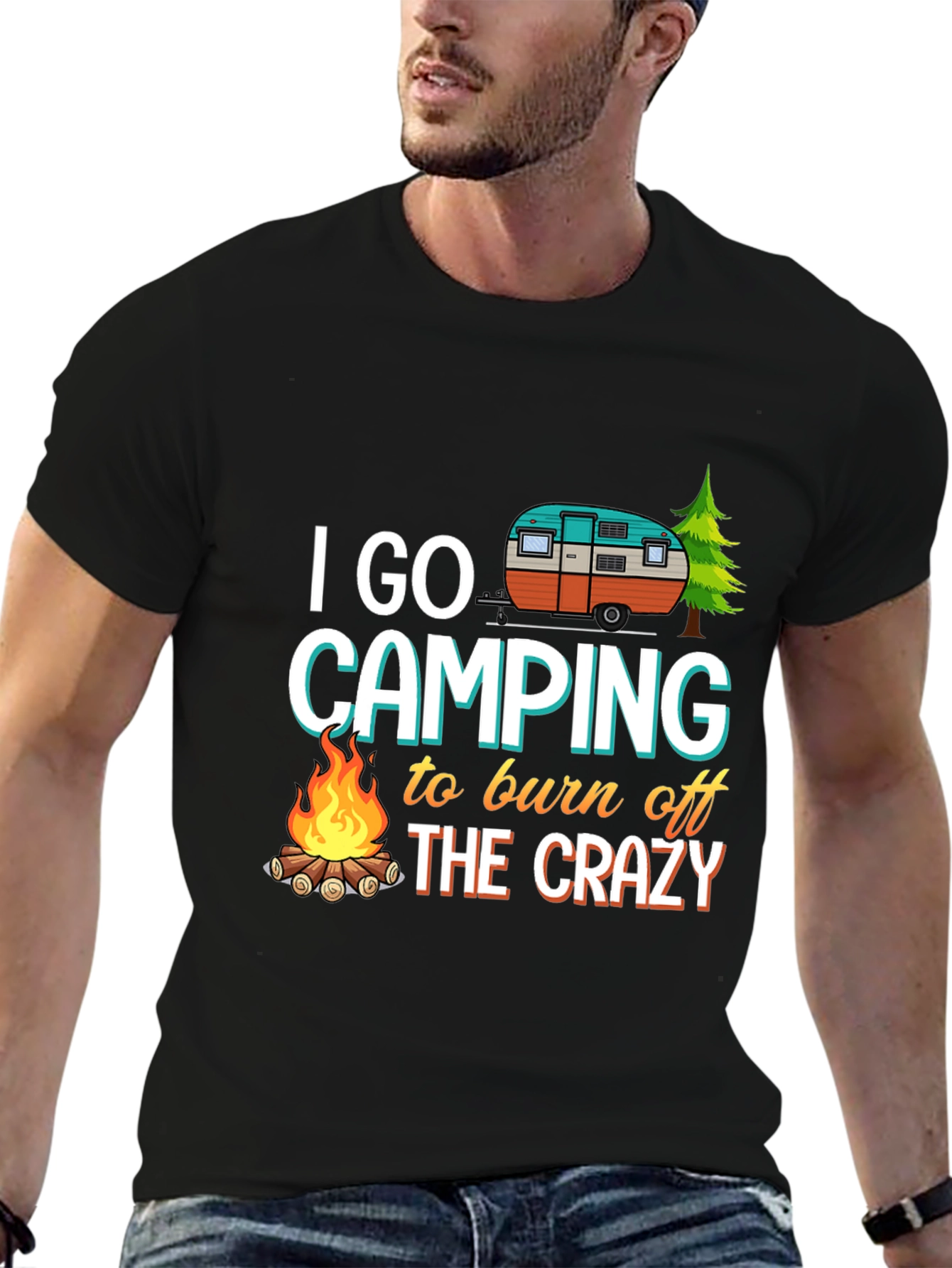 Camping T-Shirt: Burn Off The Crazy