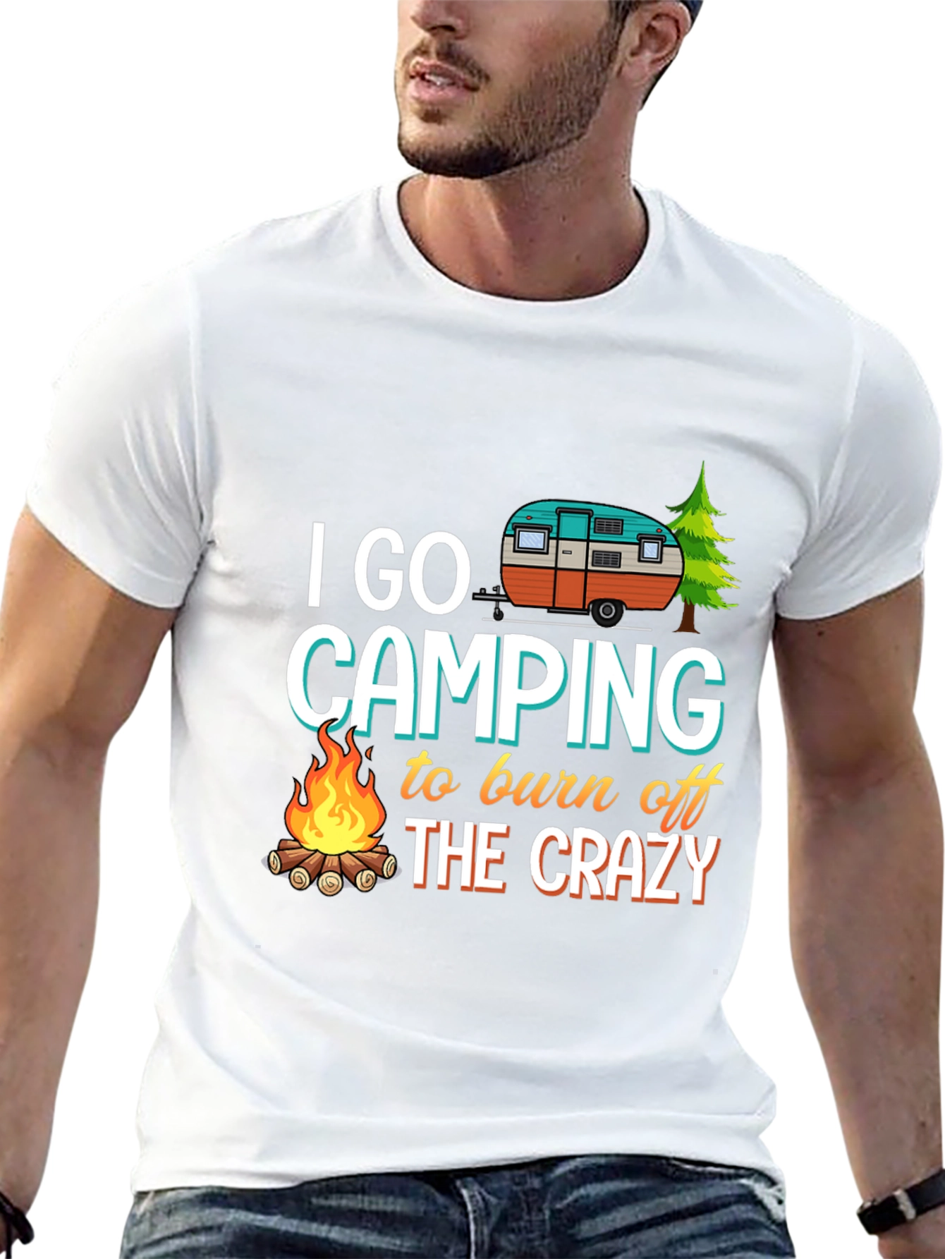 Camping T-Shirt: Burn Off The Crazy