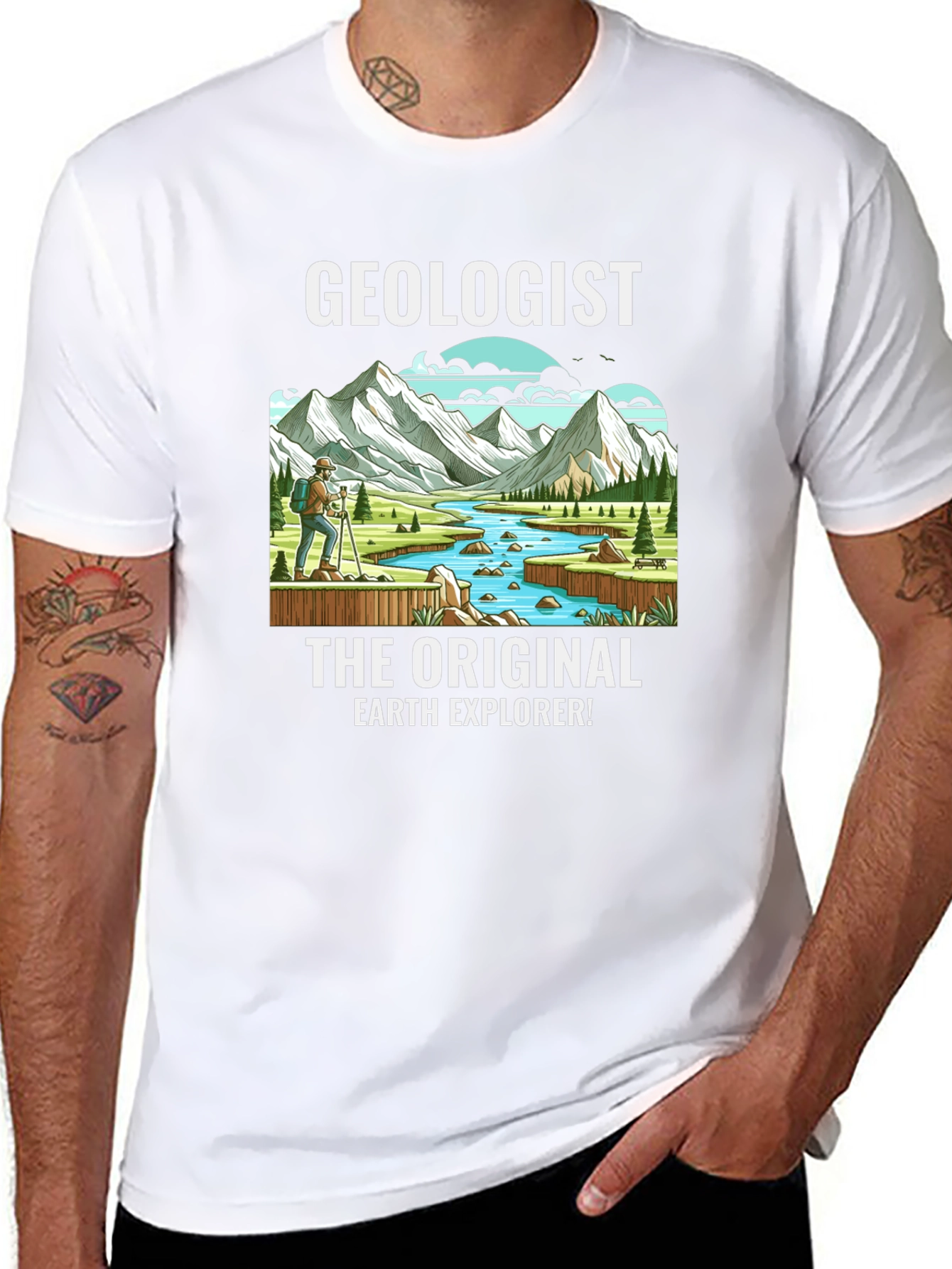 Geologist Earth Explorer Graphic T-Shirt