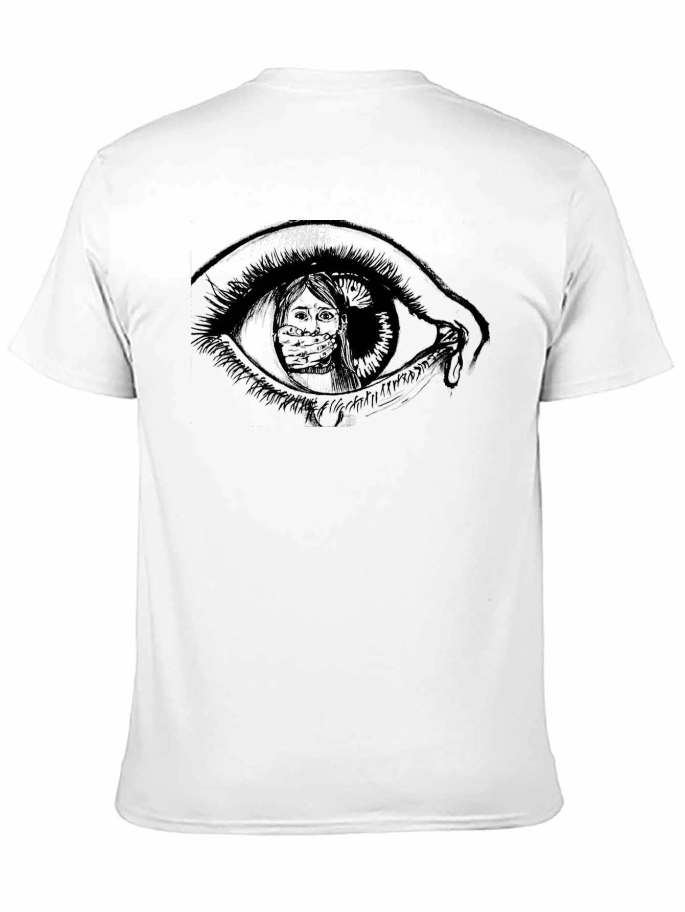 Surreal Eye Graphic Black T-Shirt