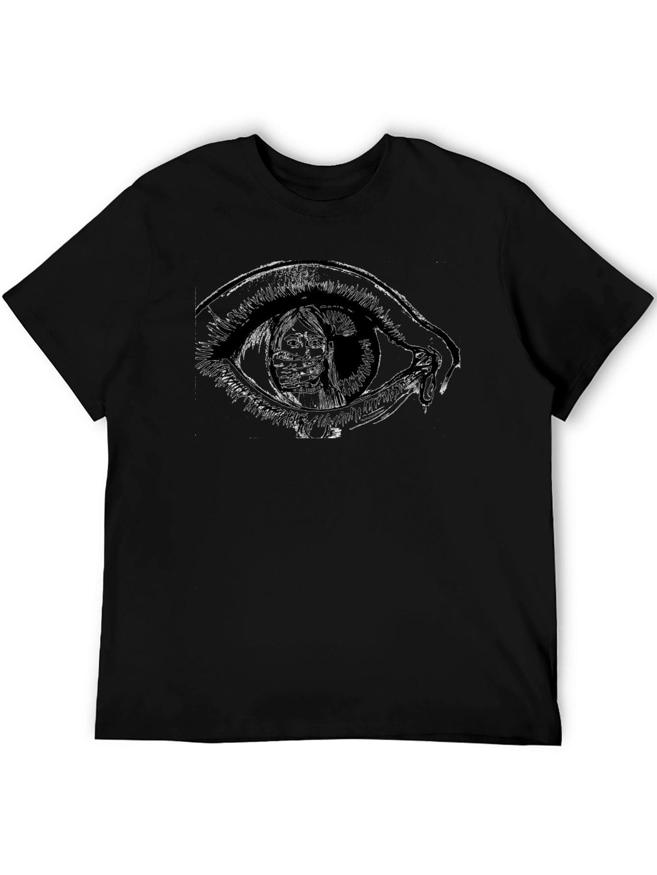 Surreal Eye Graphic Black T-Shirt
