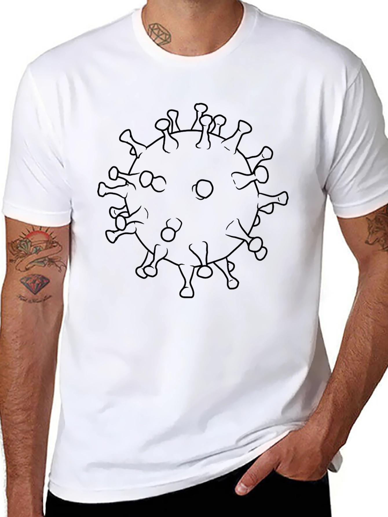 Coronavirus Graphic Black Tee