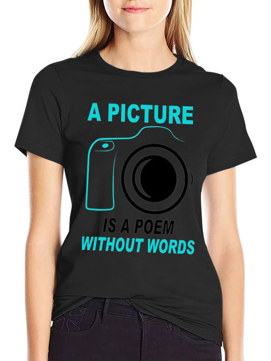 Camera Poem T-Shirt - Photography Lover Tee