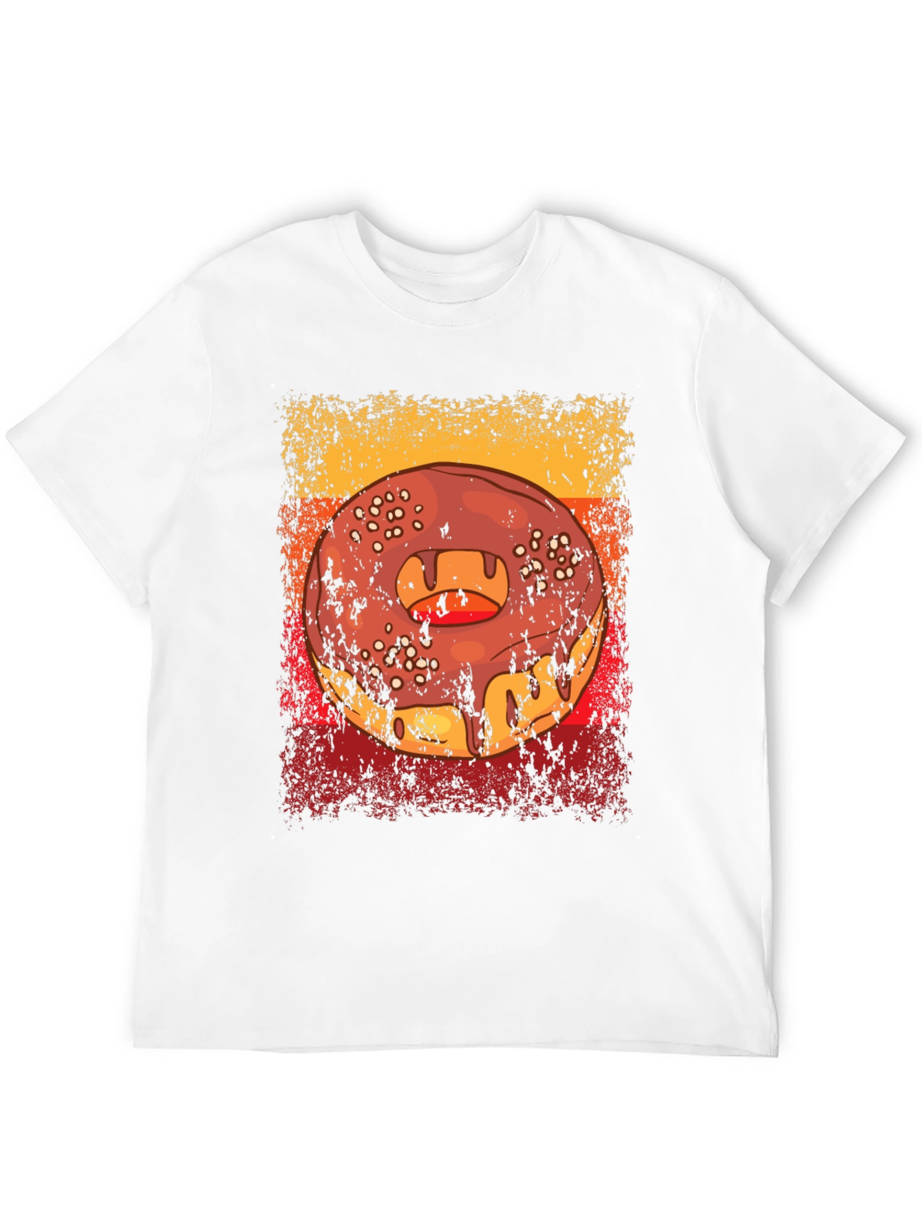 Retro Donut Graphic T-Shirt - Tasty Style