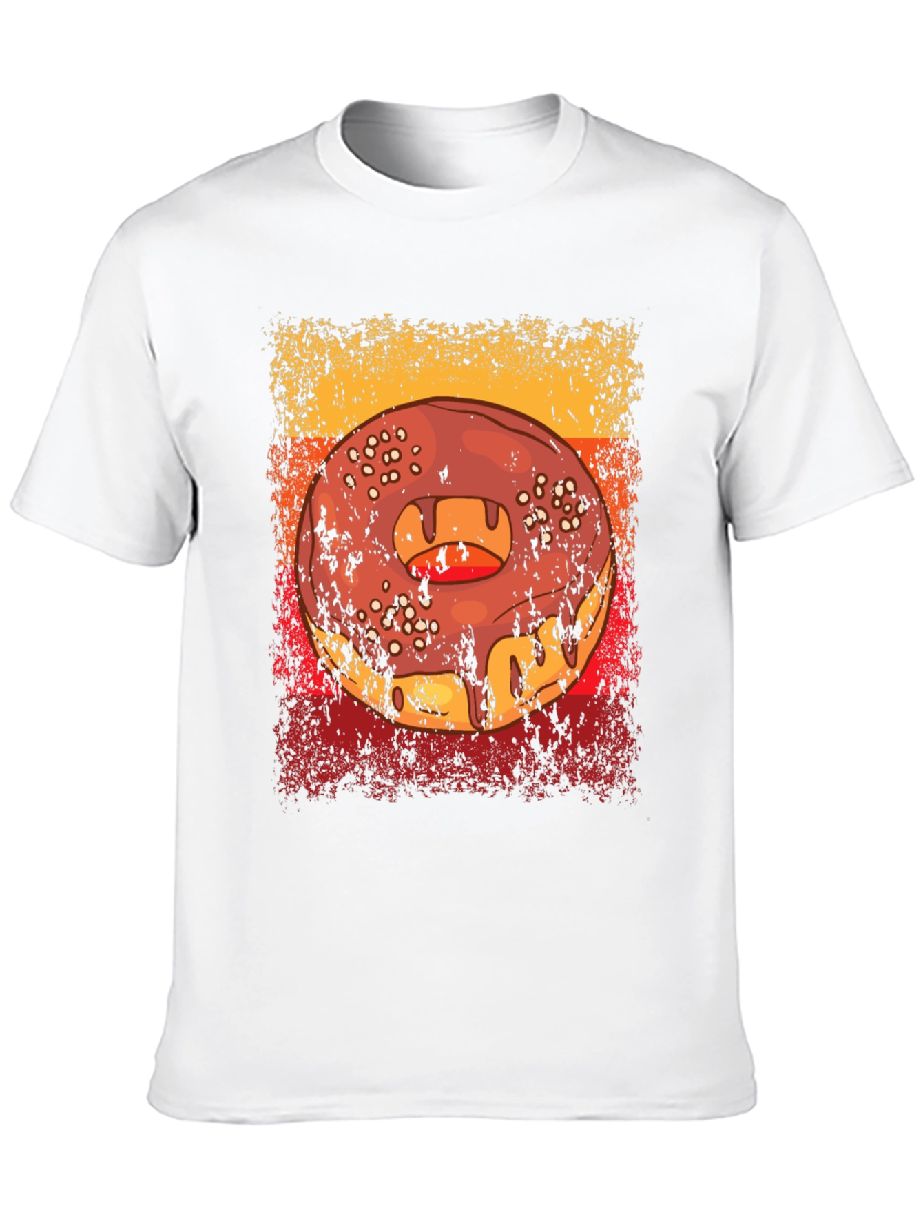 Retro Donut Graphic T-Shirt - Tasty Style