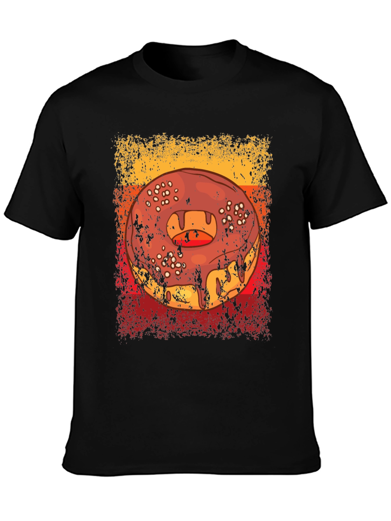 Retro Donut Graphic T-Shirt - Tasty Style