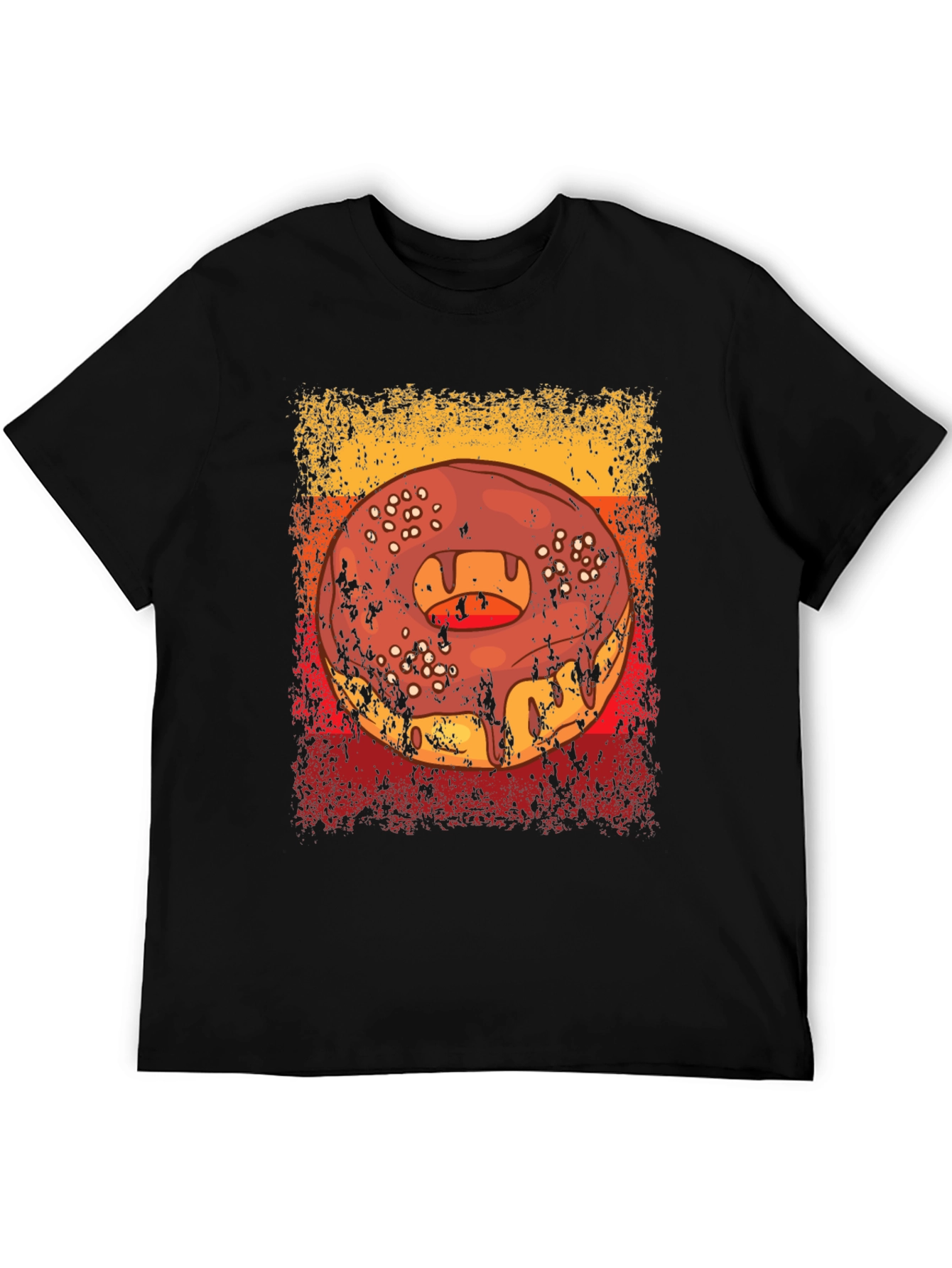 Retro Donut Graphic T-Shirt - Tasty Style