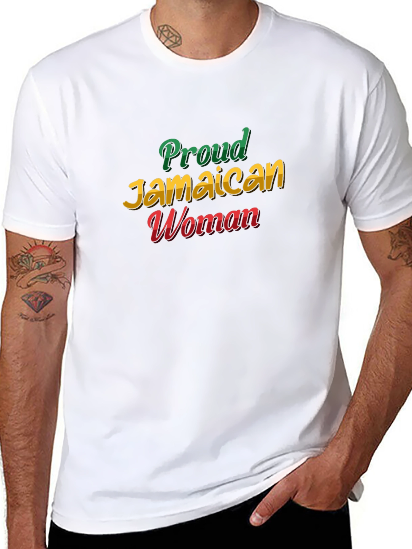 Proud Jamaican Woman Graphic T-Shirt
