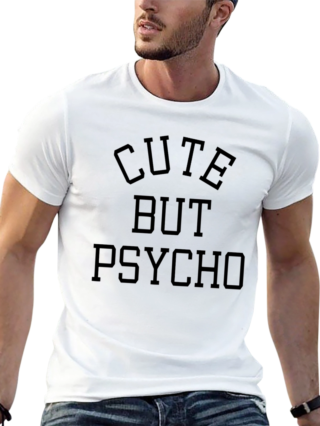Cute But Psycho Graphic T-Shirt - Black