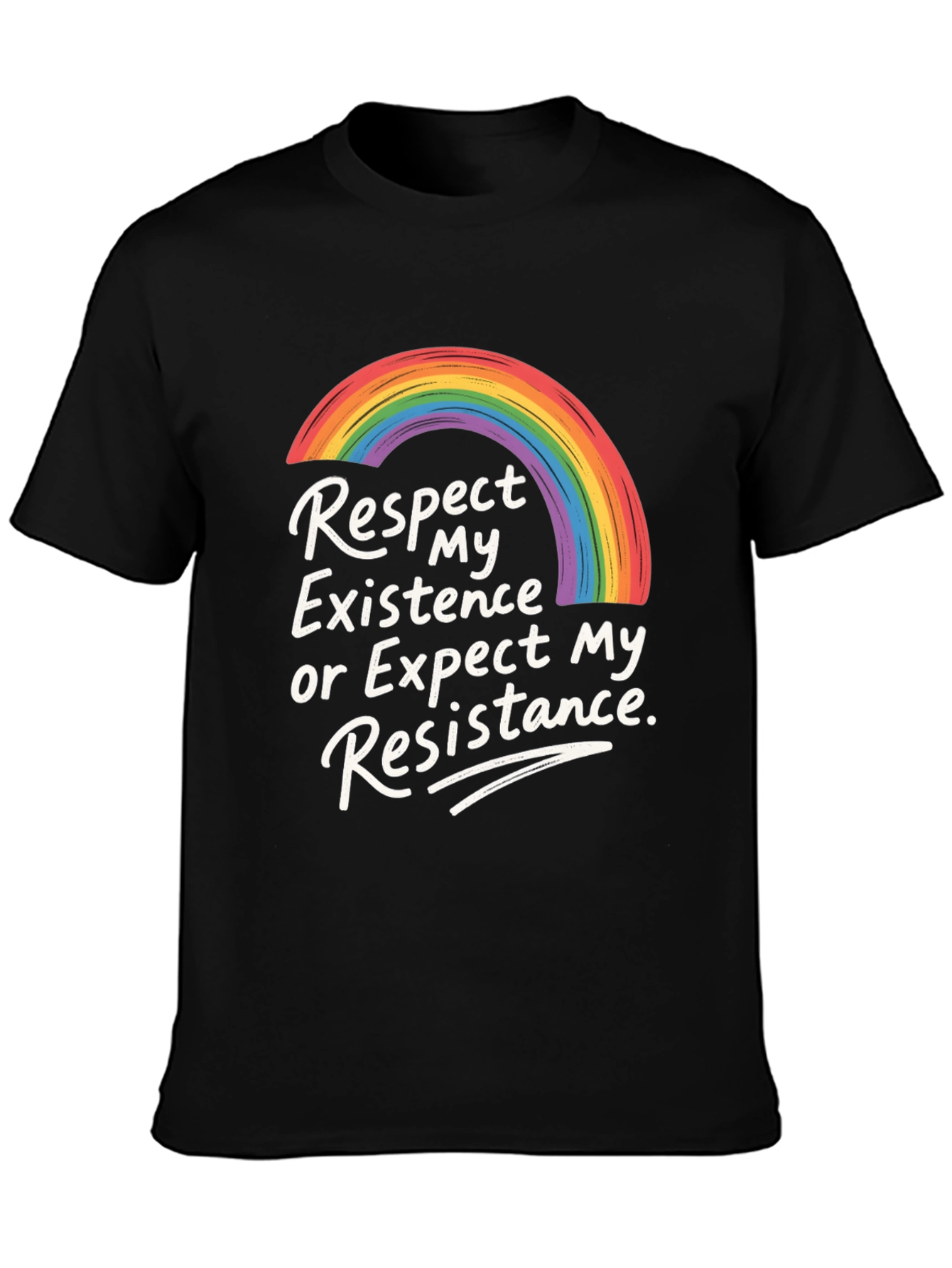 Rainbow Pride Respect Existence T-Shirt
