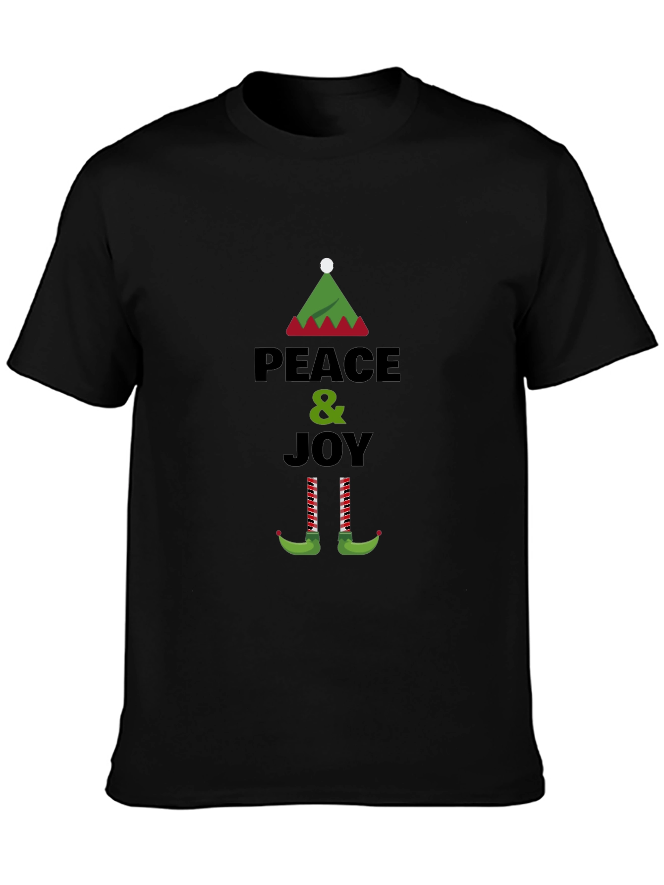 Peace & Joy Elf Christmas T-Shirt
