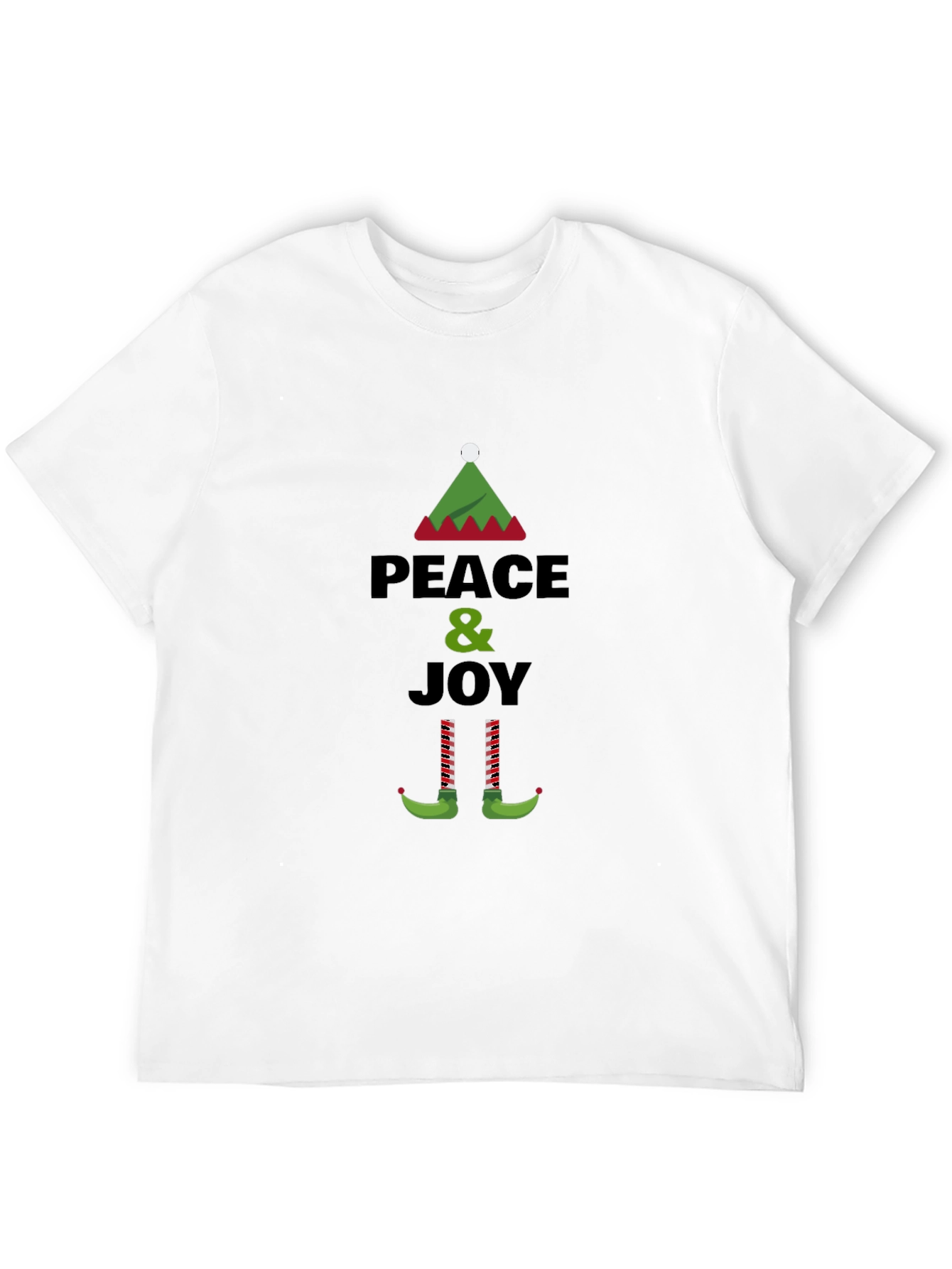 Peace & Joy Elf Christmas T-Shirt