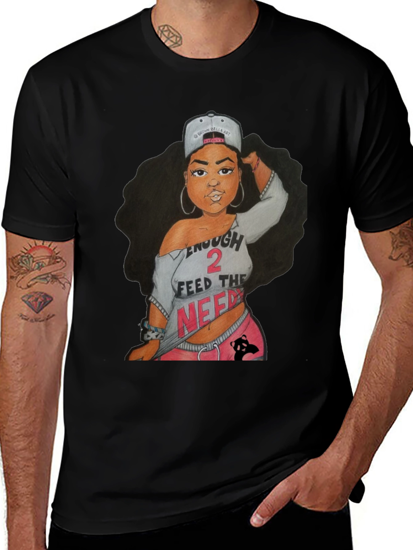 Unique Graphic Tee - Enough 2 Feed the Need