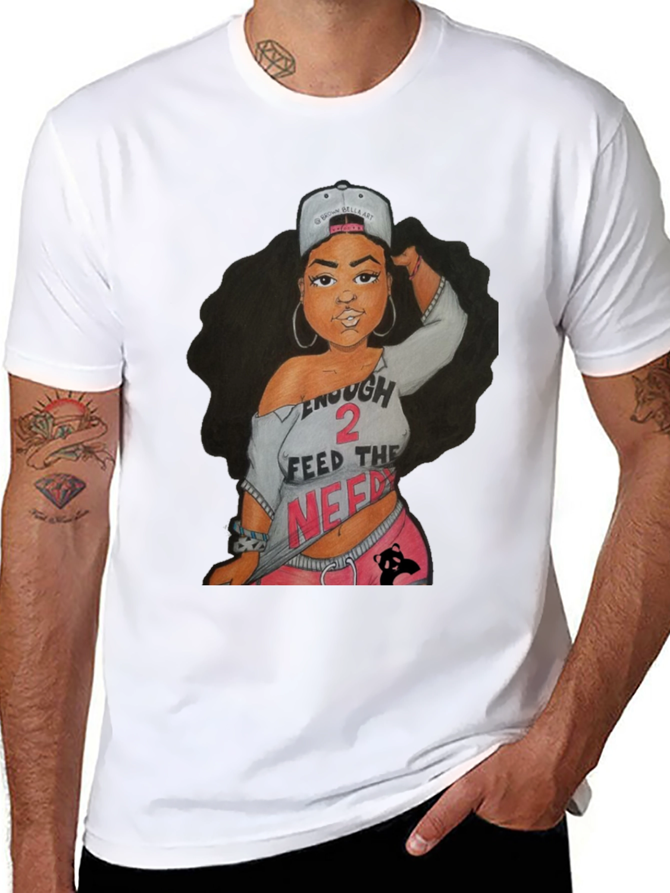 Unique Graphic Tee - Enough 2 Feed the Need