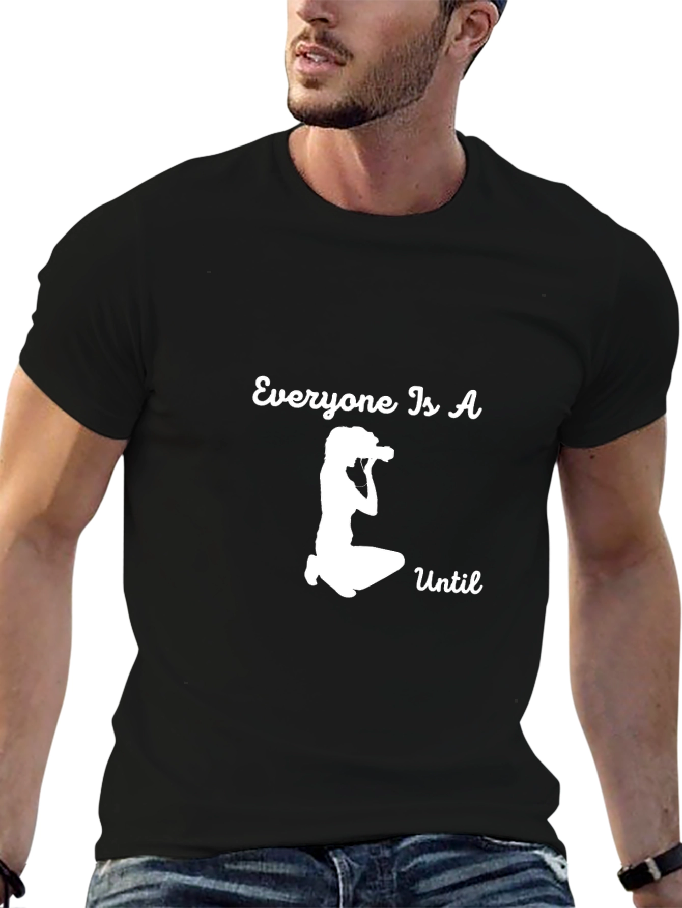 Everyone Is A Photographer T-Shirt - Black