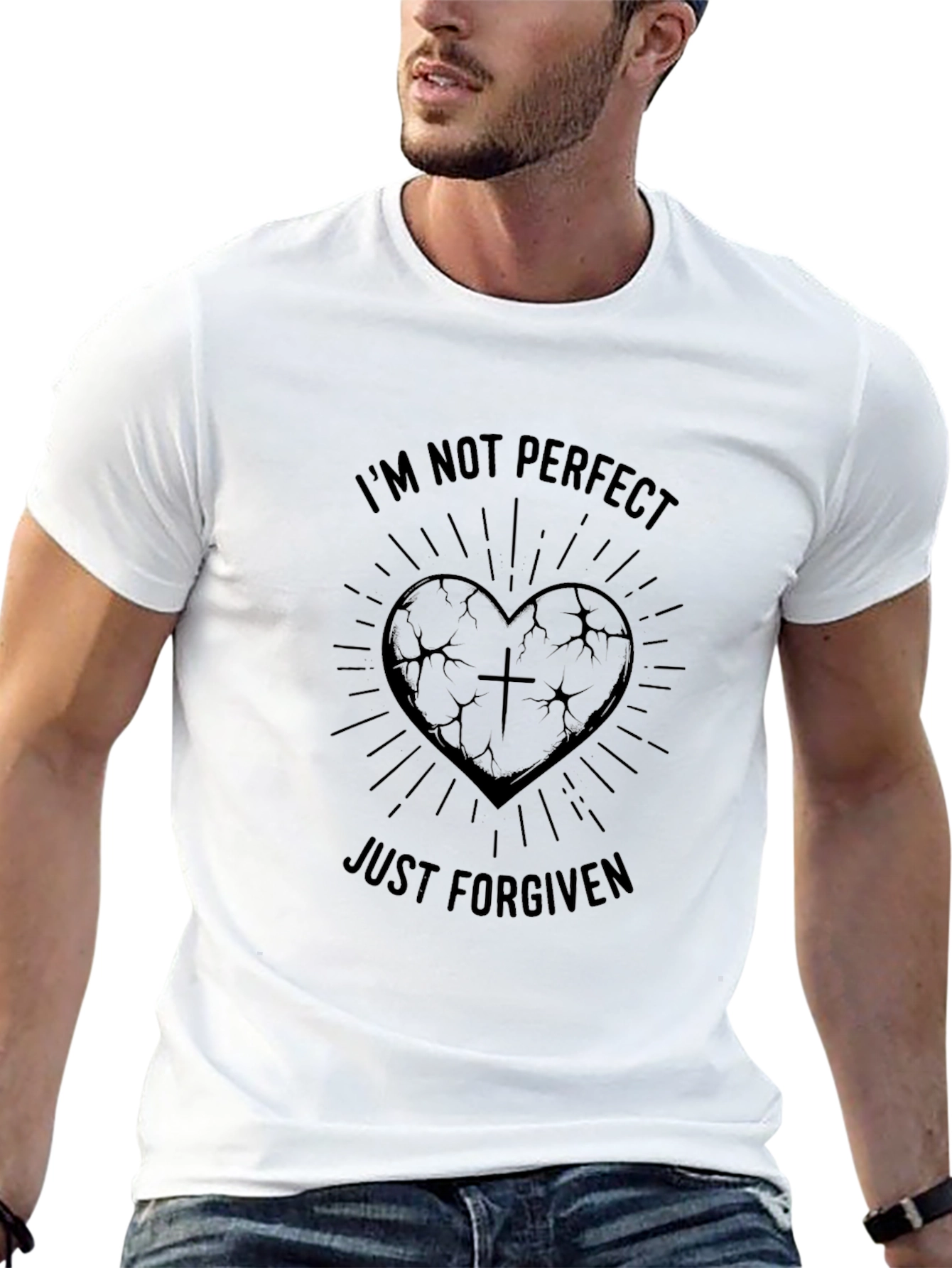 Im Not Perfect Just Forgiven Graphic Tee