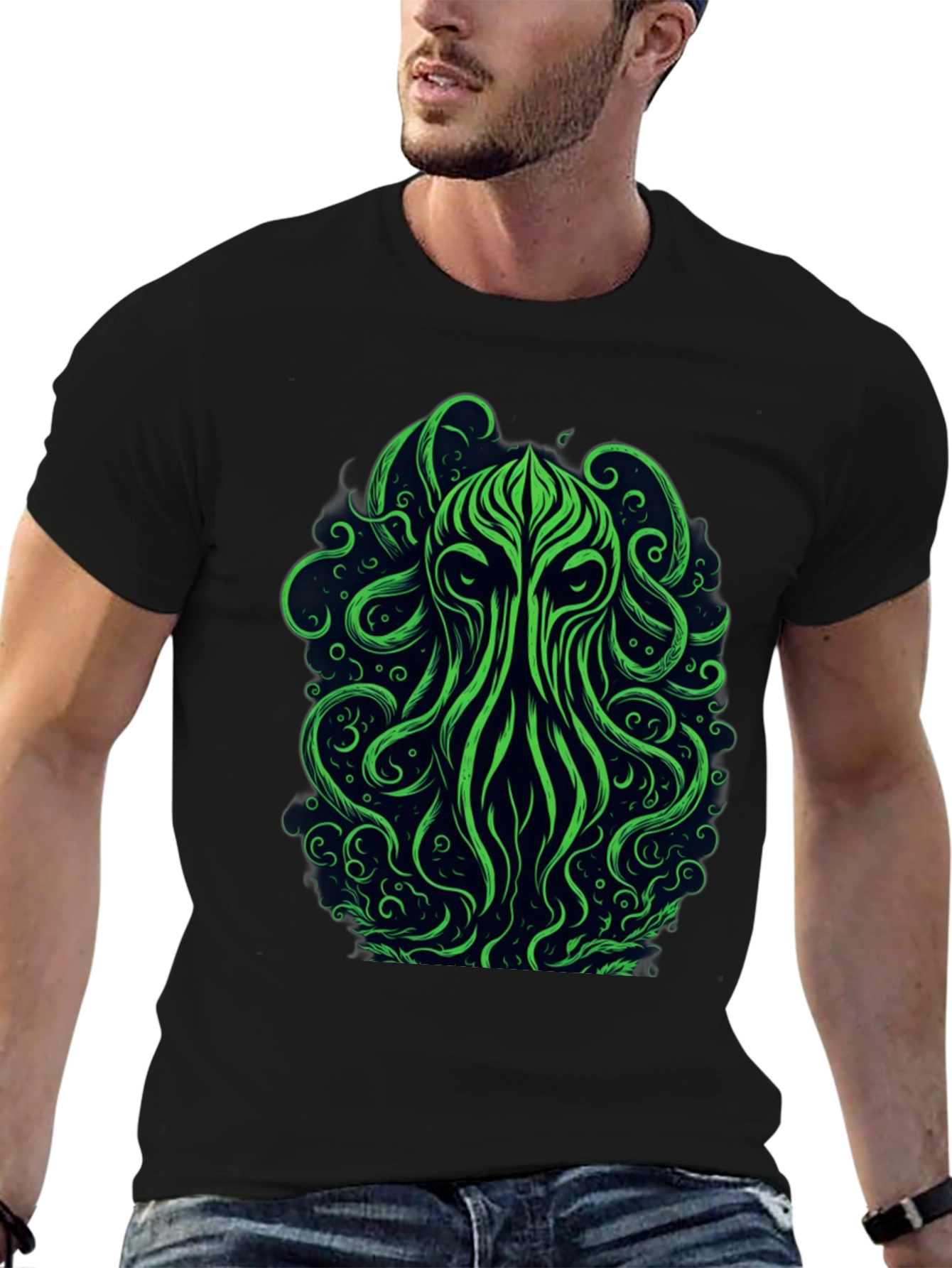 Cthulhu Graphic Tee - Black