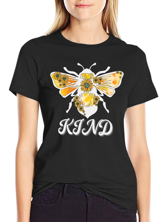 Bee Kind Sunflower Graphic T-Shirt