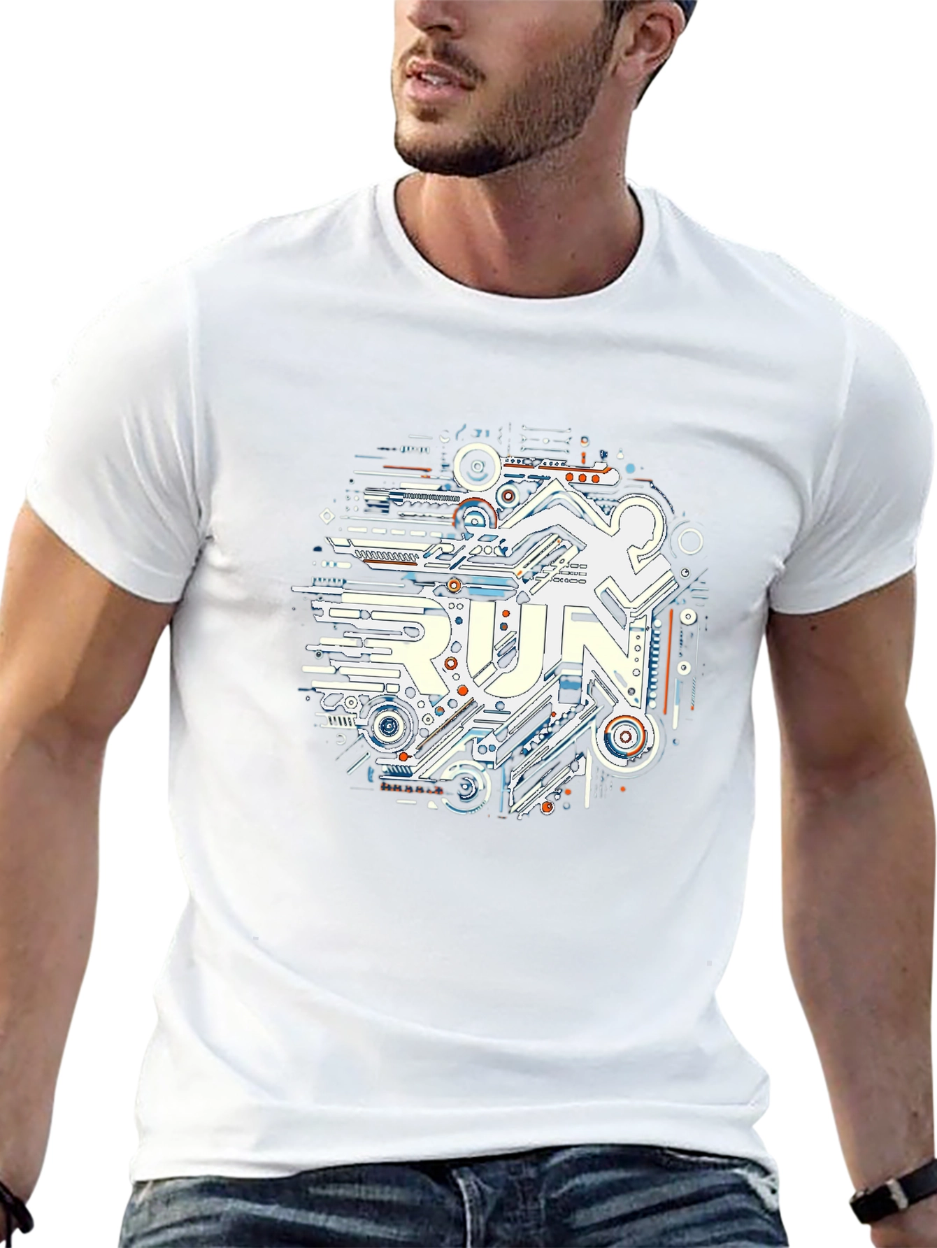 Tech Run T-Shirt - Circuit Board Runner