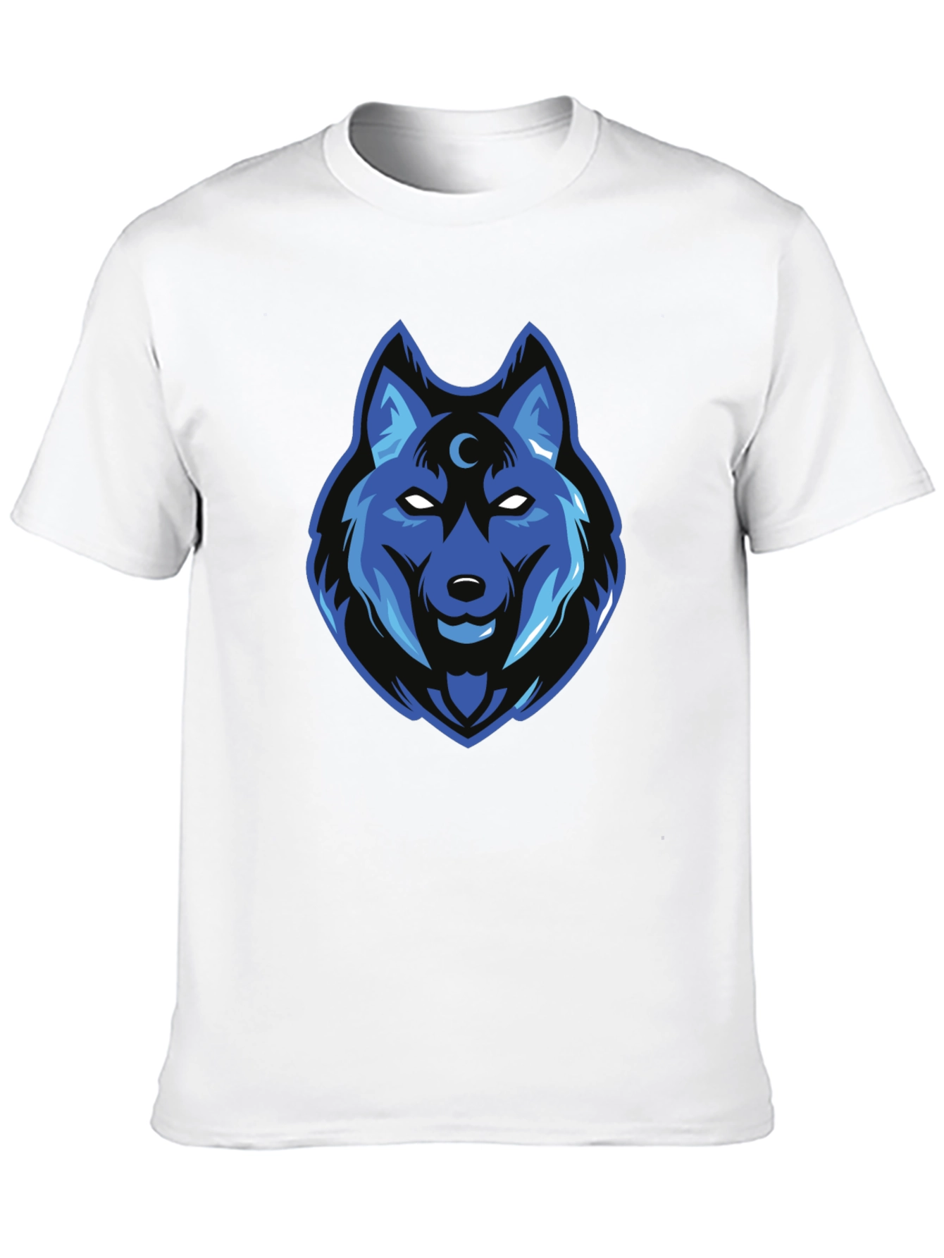 Wolf Graphic Print Black T-Shirt