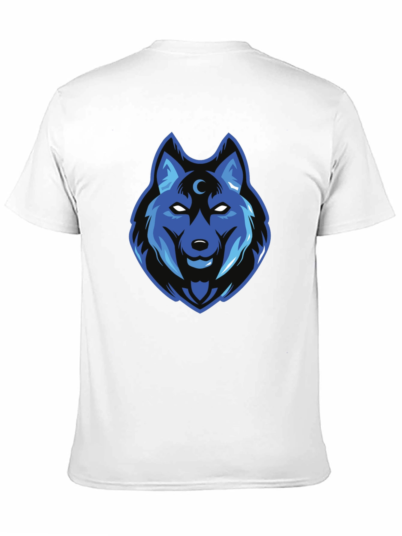 Wolf Graphic Print Black T-Shirt