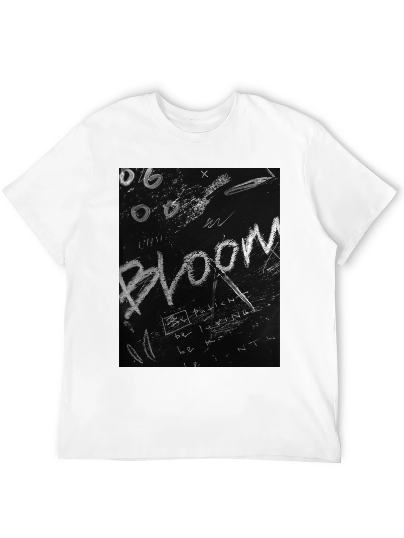Bloom Graphic Tee - Chalkboard Style Print