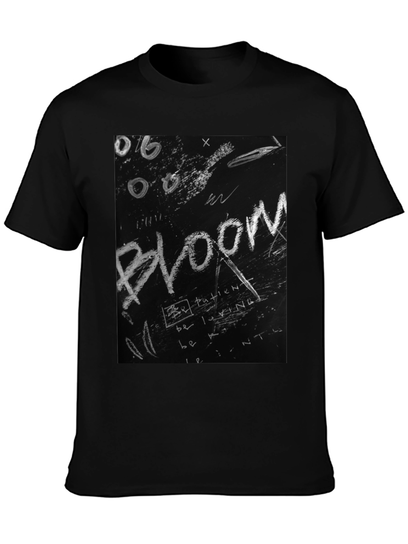 Bloom Graphic Tee - Chalkboard Style Print