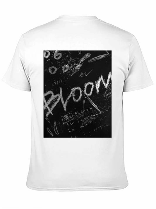 Bloom Graphic Tee - Chalkboard Style Print