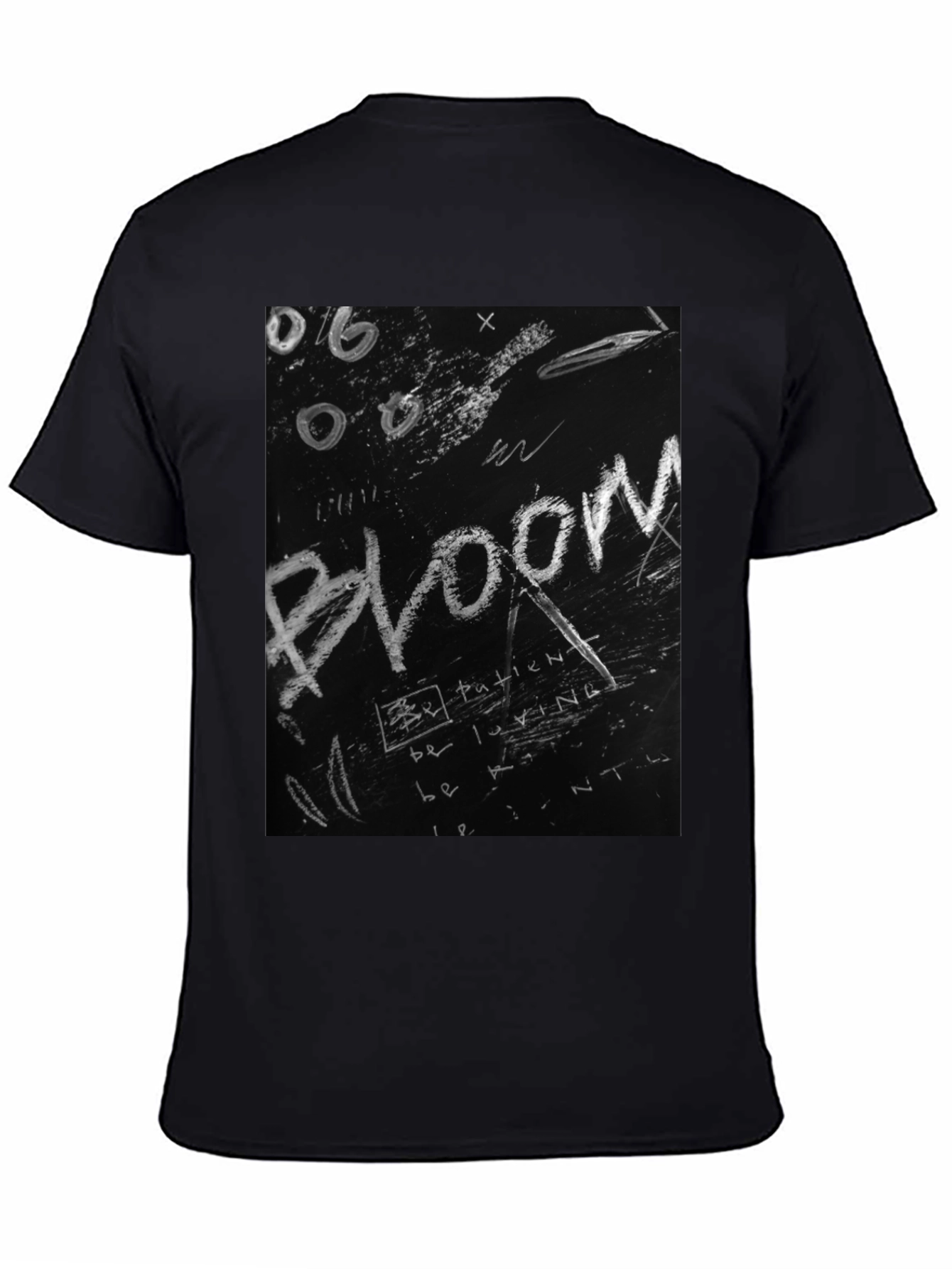 Bloom Graphic Tee - Chalkboard Style Print