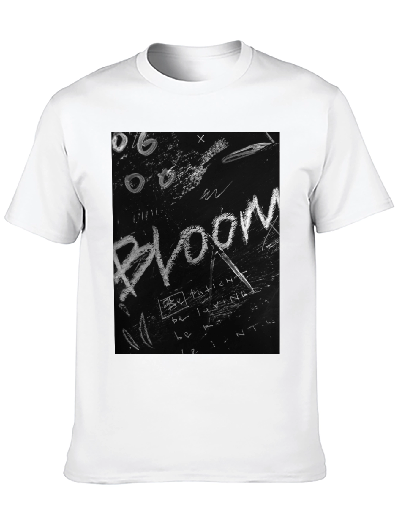 Bloom Graphic Tee - Chalkboard Style Print