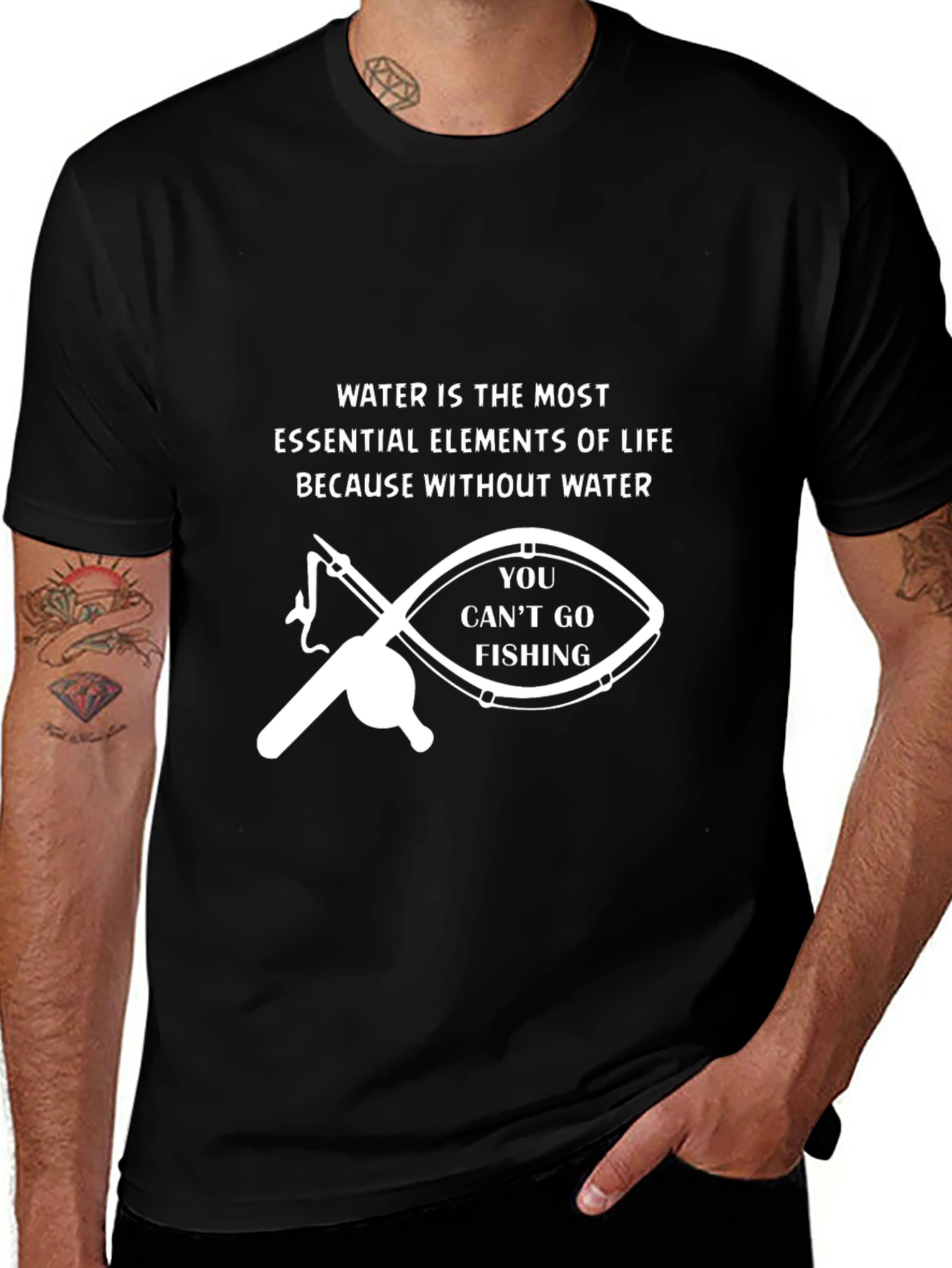 Water Essential Elements Fishing T-Shirt