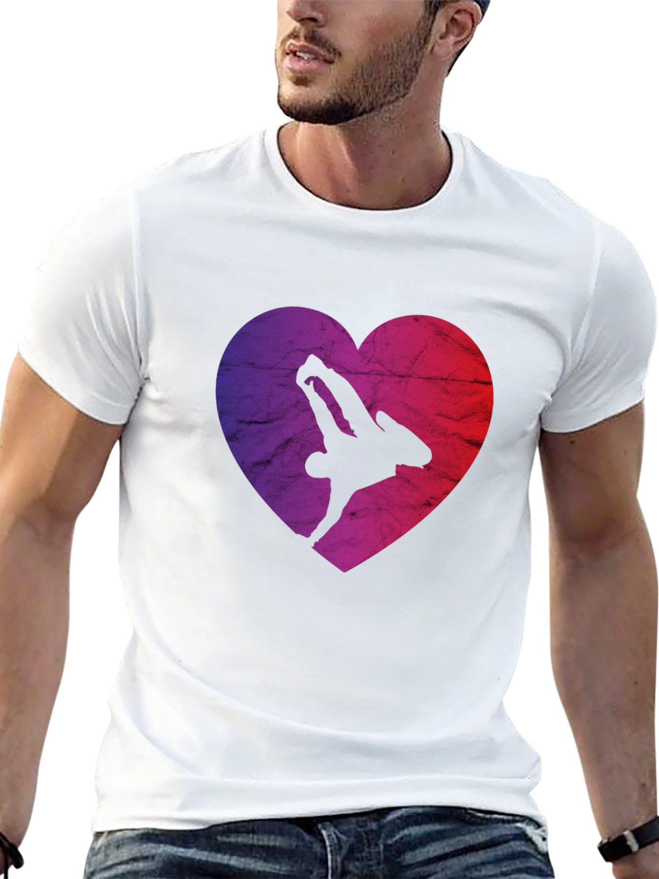 Heart Design B-Boy T-Shirt