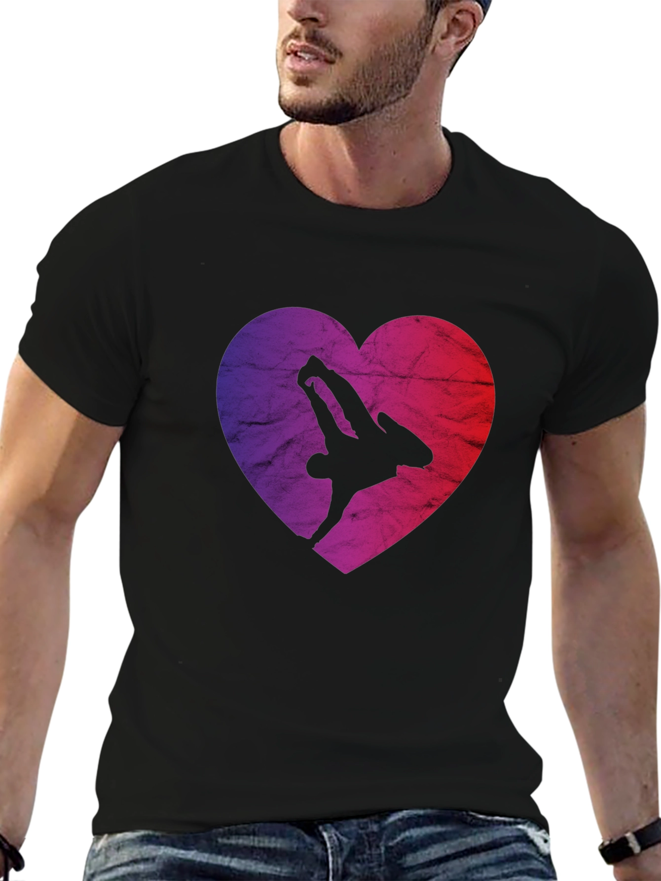 Heart Design B-Boy T-Shirt
