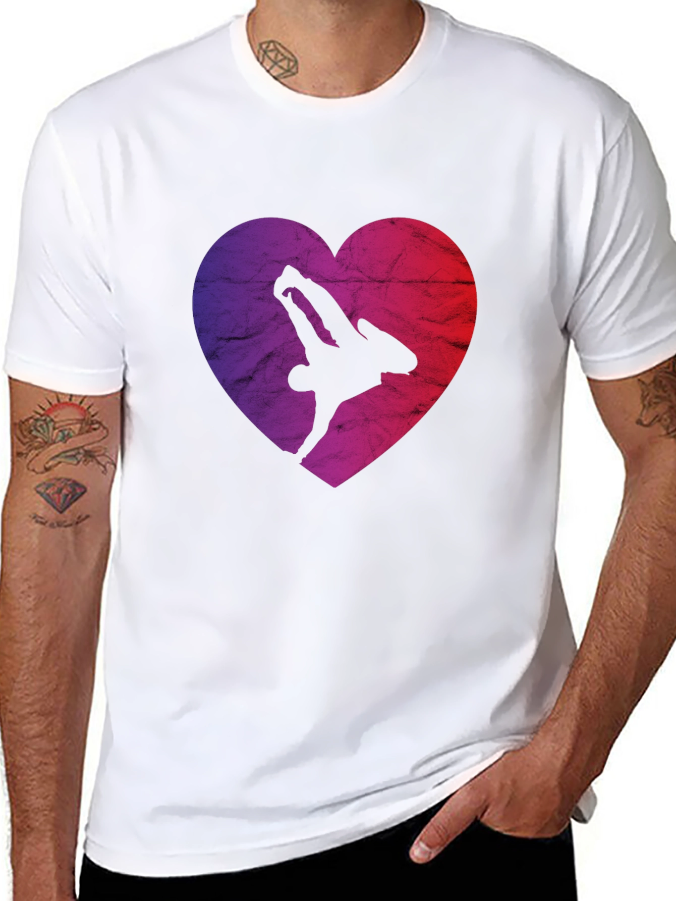 Heart Design B-Boy T-Shirt