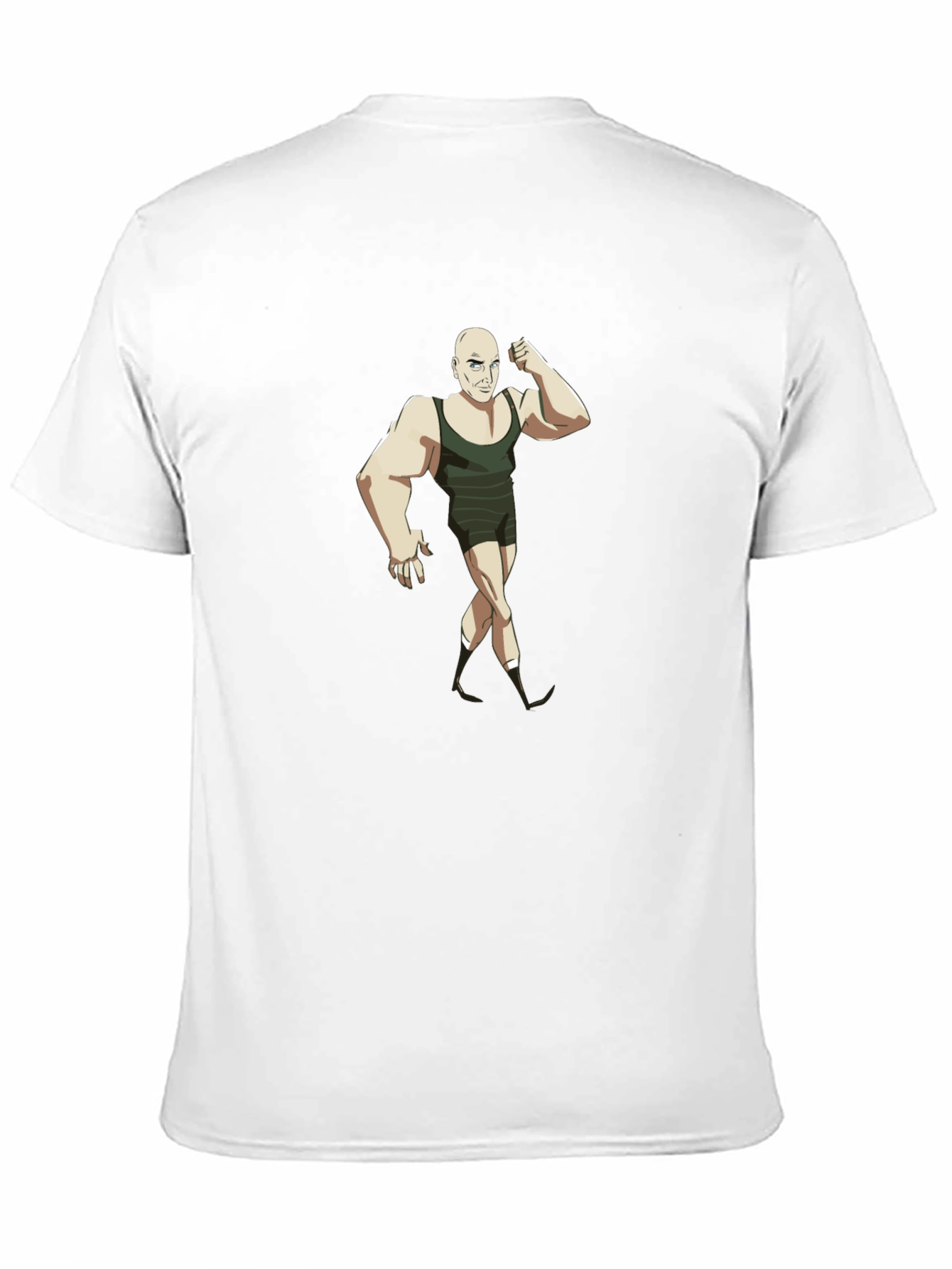 Cartoon Gymnast Black T-Shirt