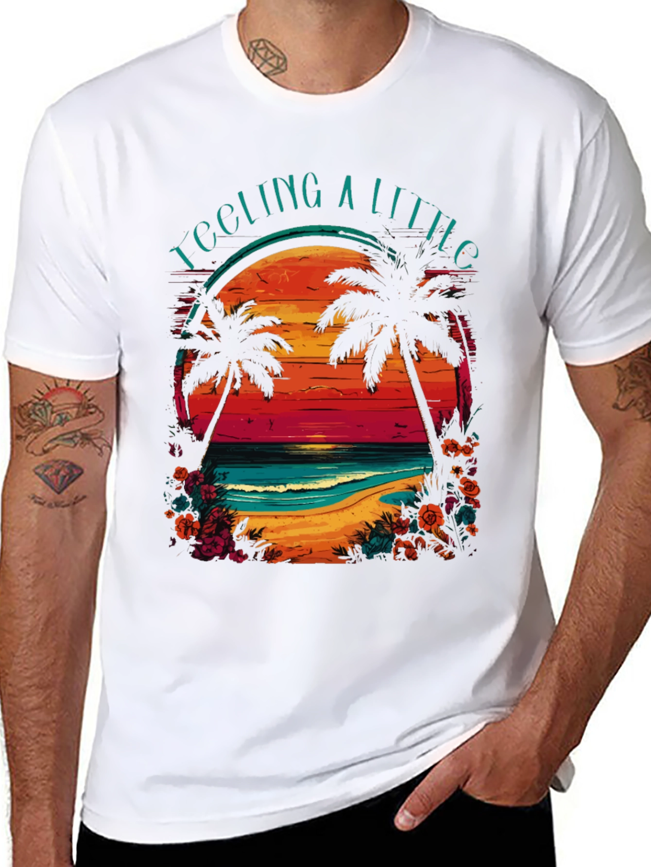 Tropical Sunset Graphic Tee