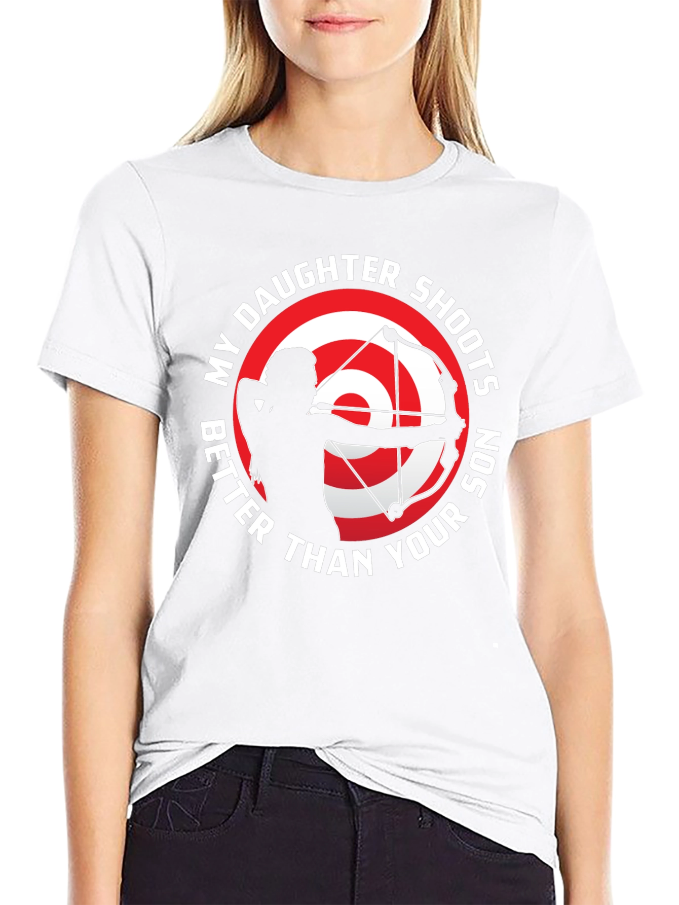 Daughter Shoots Better T-Shirt Archery Gift
