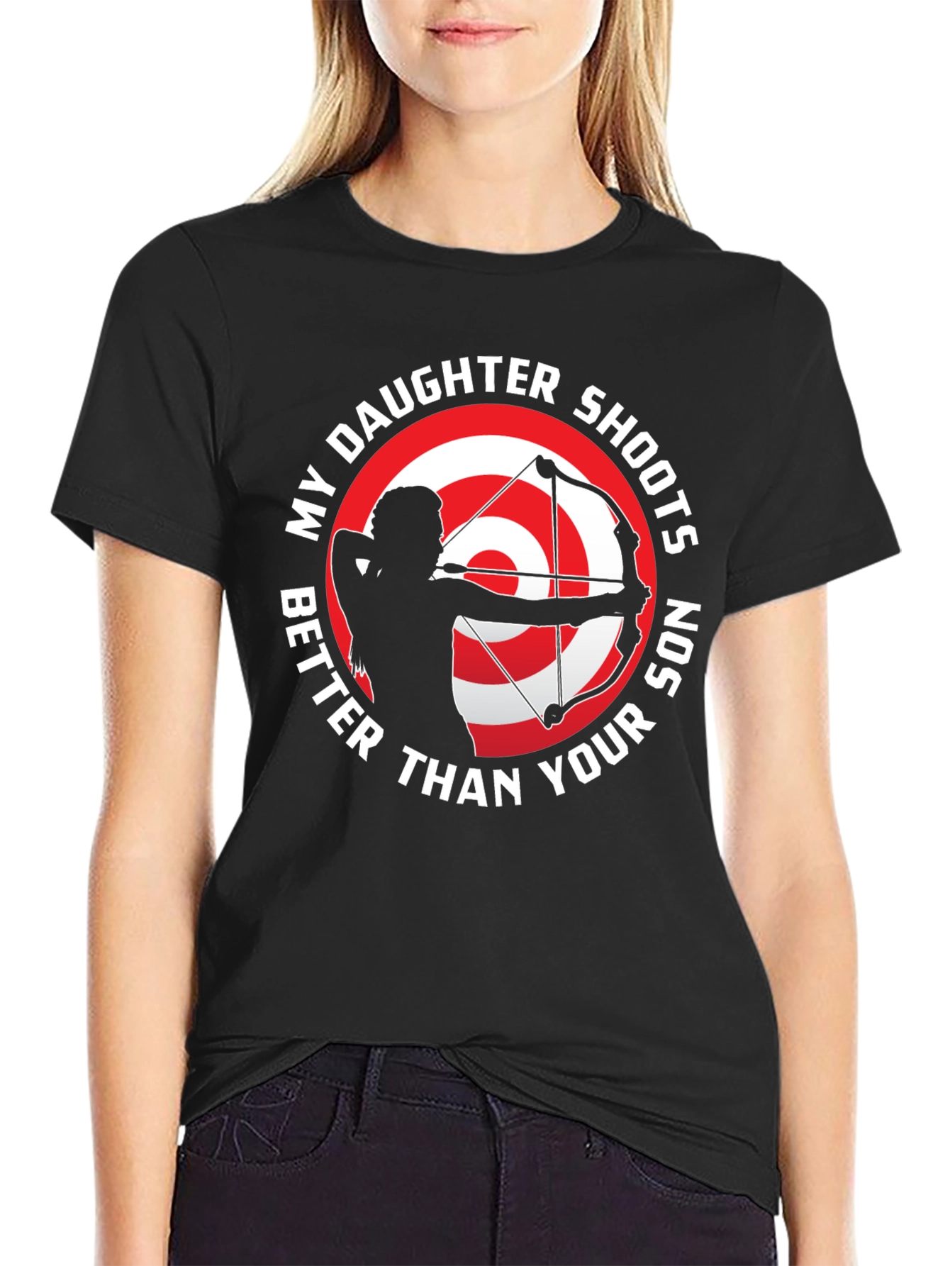 Daughter Shoots Better T-Shirt Archery Gift