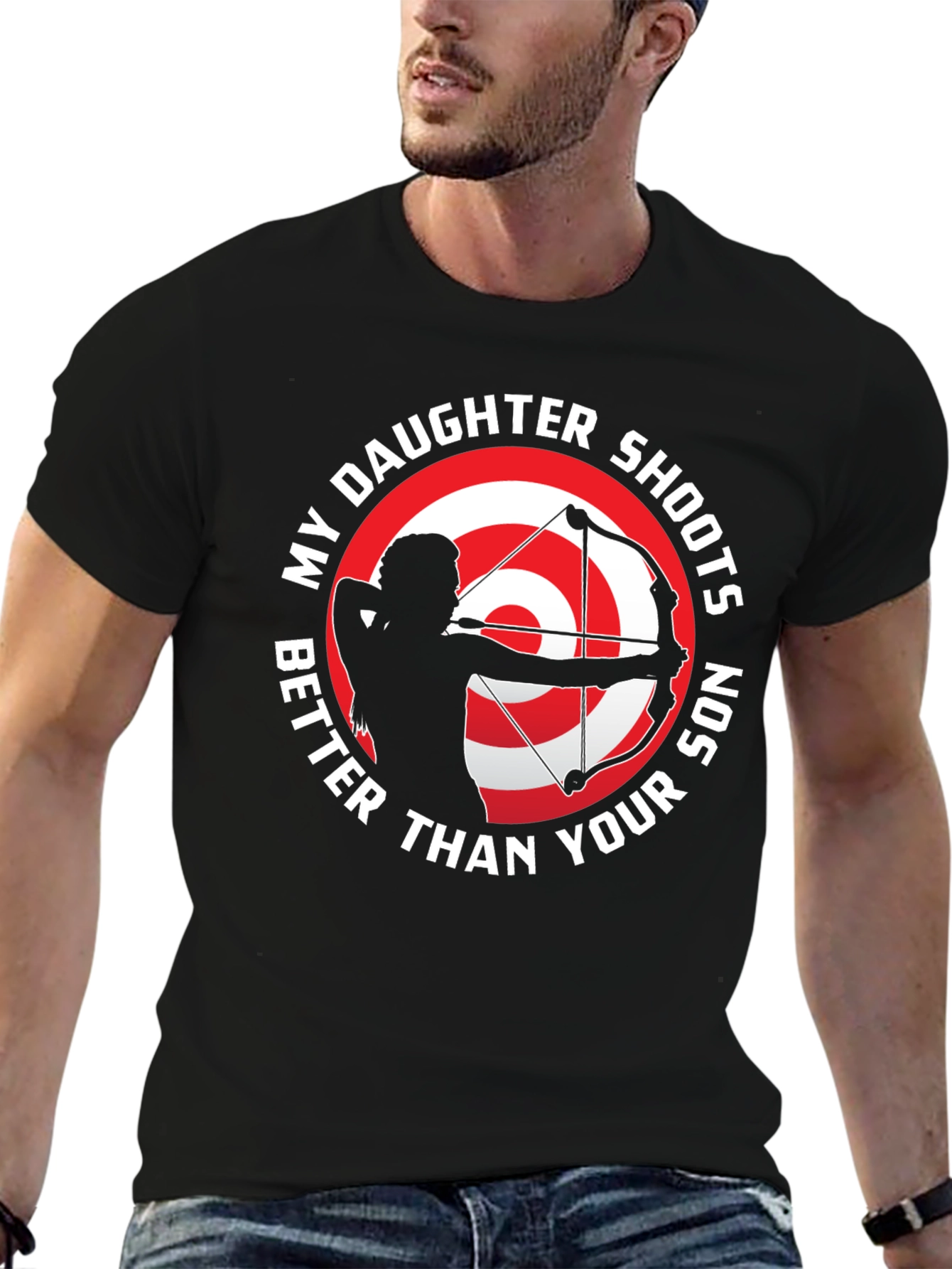 Daughter Shoots Better T-Shirt Archery Gift