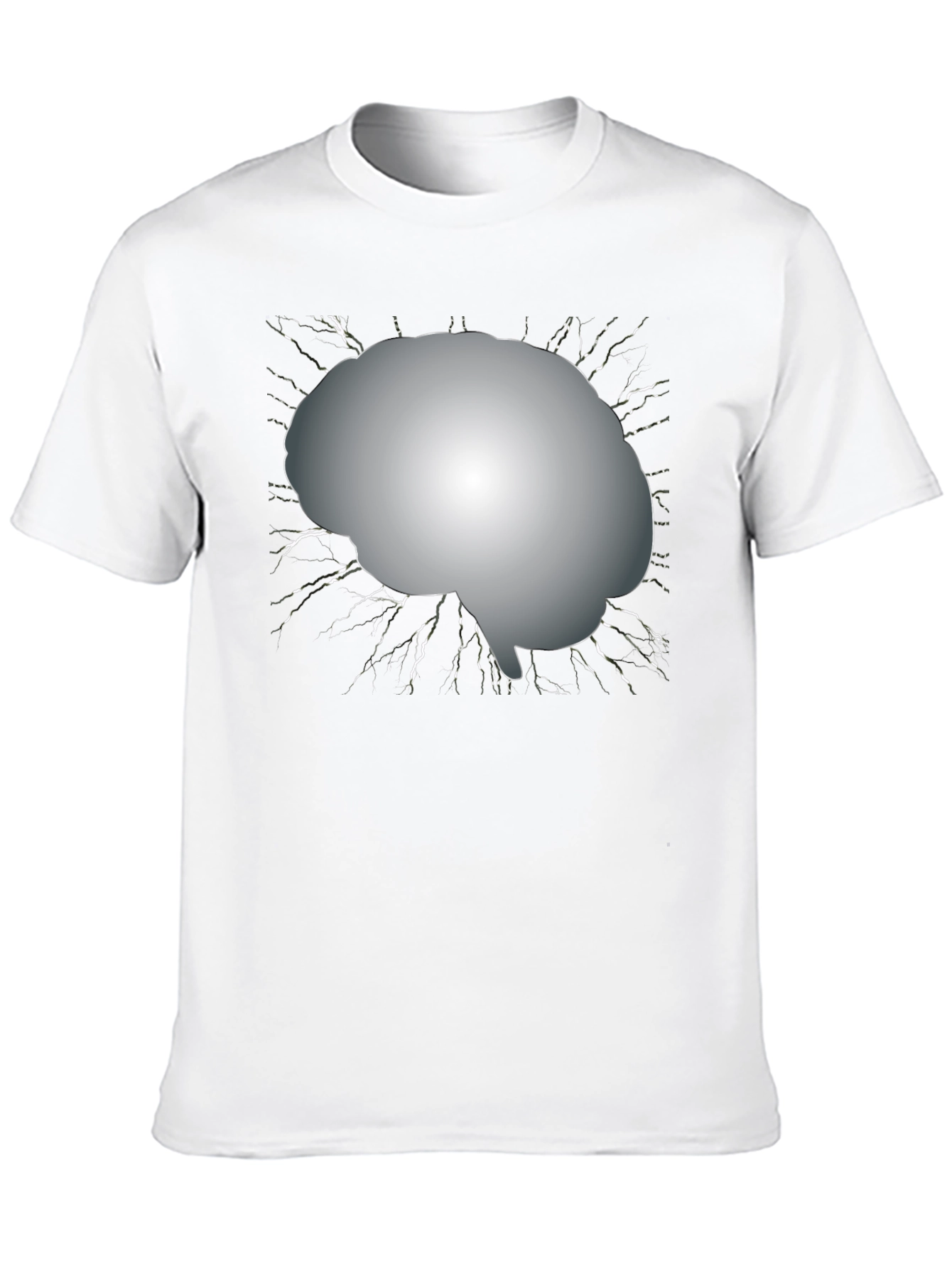 Brain Graphic Tee - Mens Black T-Shirt
