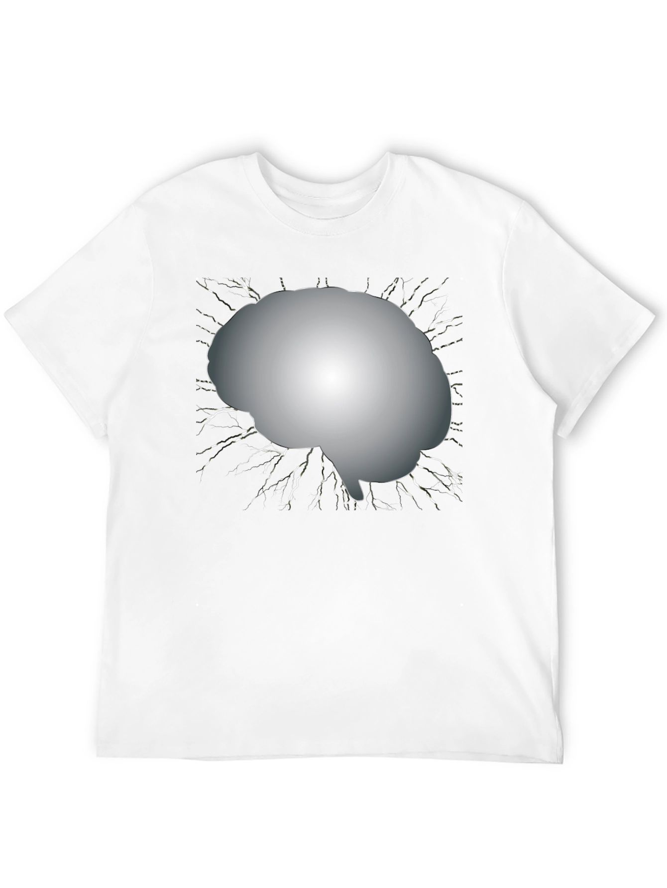 Brain Graphic Tee - Mens Black T-Shirt