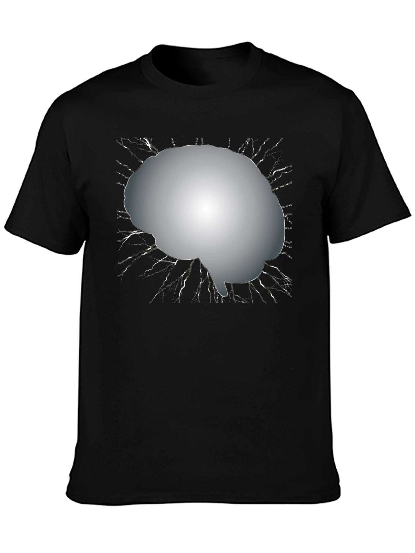 Brain Graphic Tee - Mens Black T-Shirt
