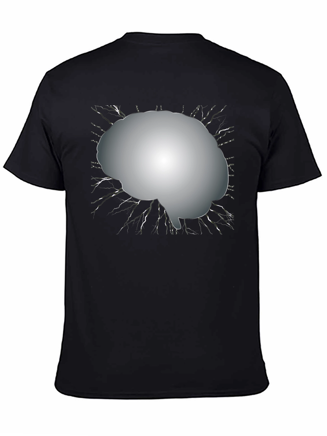 Brain Graphic Tee - Mens Black T-Shirt