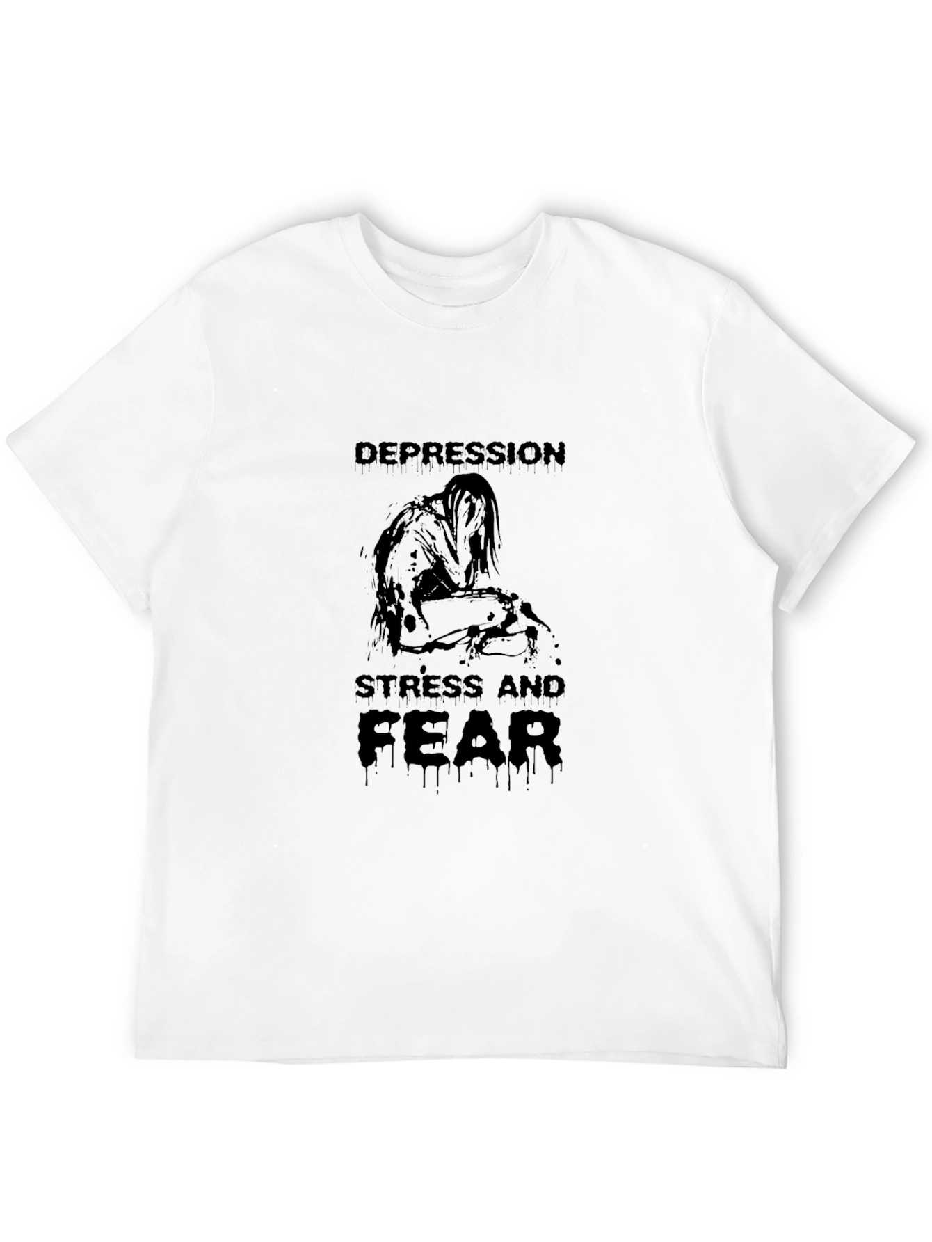 Depression Stress and Fear Graphic T-Shirt