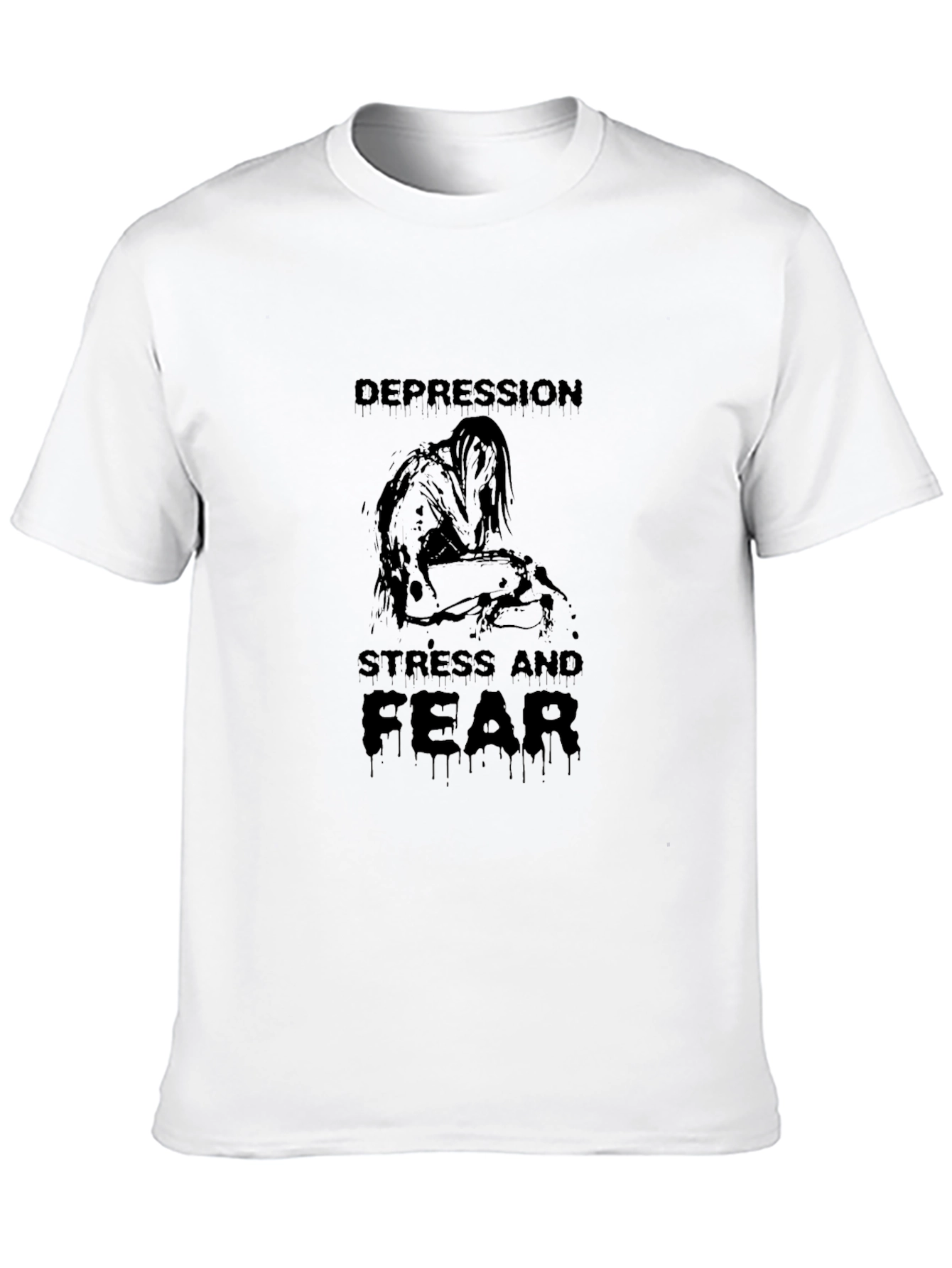 Depression Stress and Fear Graphic T-Shirt