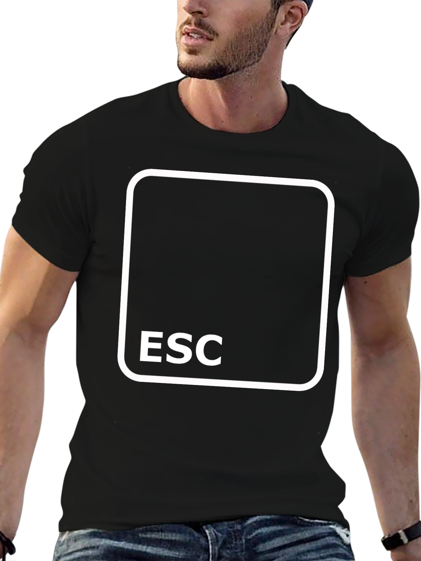 ESC Key Black T-Shirt - Gamer Tee