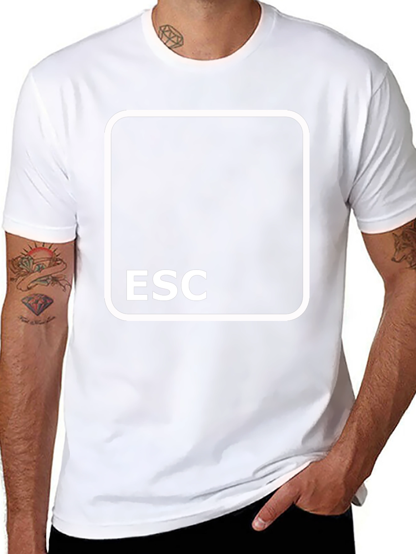 ESC Key Black T-Shirt - Gamer Tee