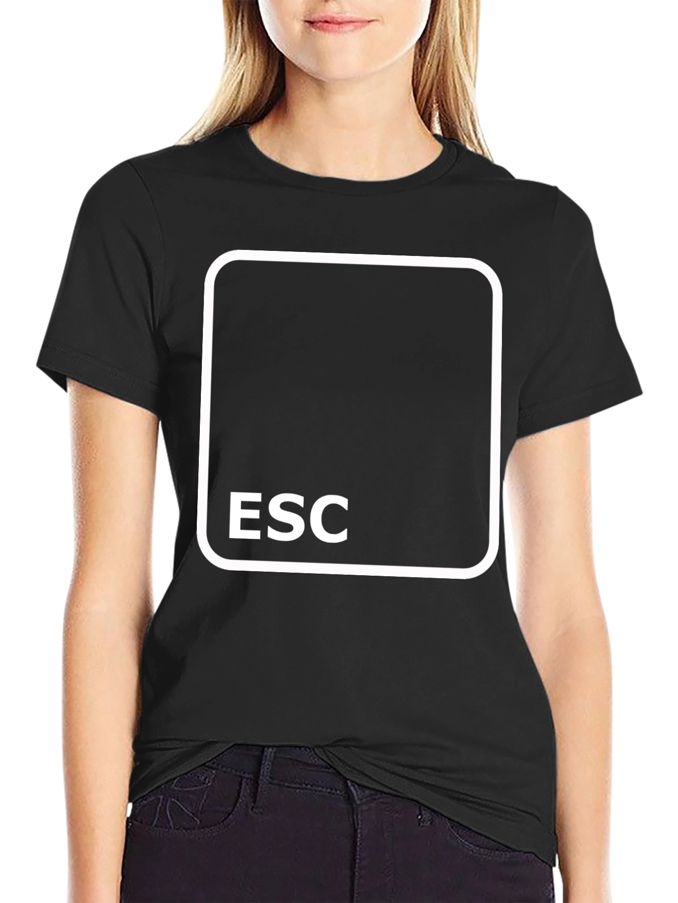 ESC Key Black T-Shirt - Gamer Tee