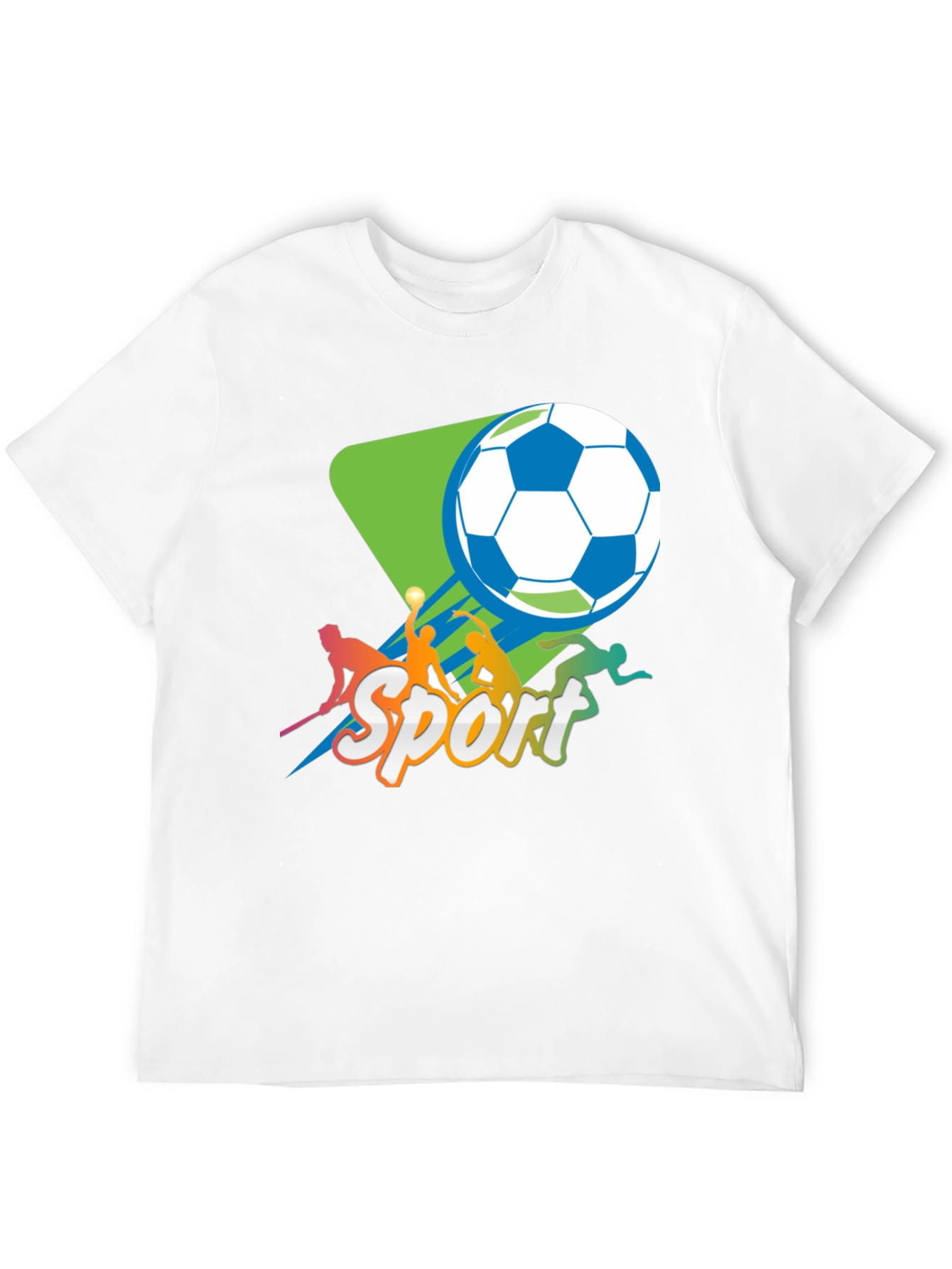 Sport Graphic T-Shirt - Black Crew Neck Tee