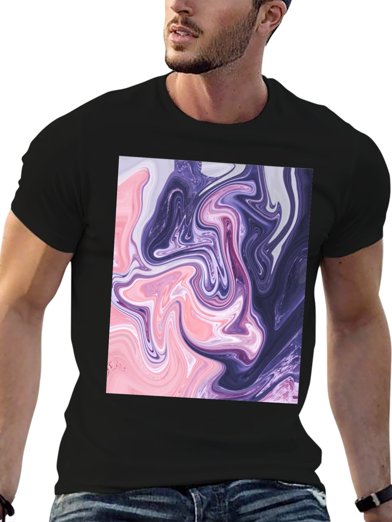 Swirl Graphic Tee - Abstract Art T-Shirt